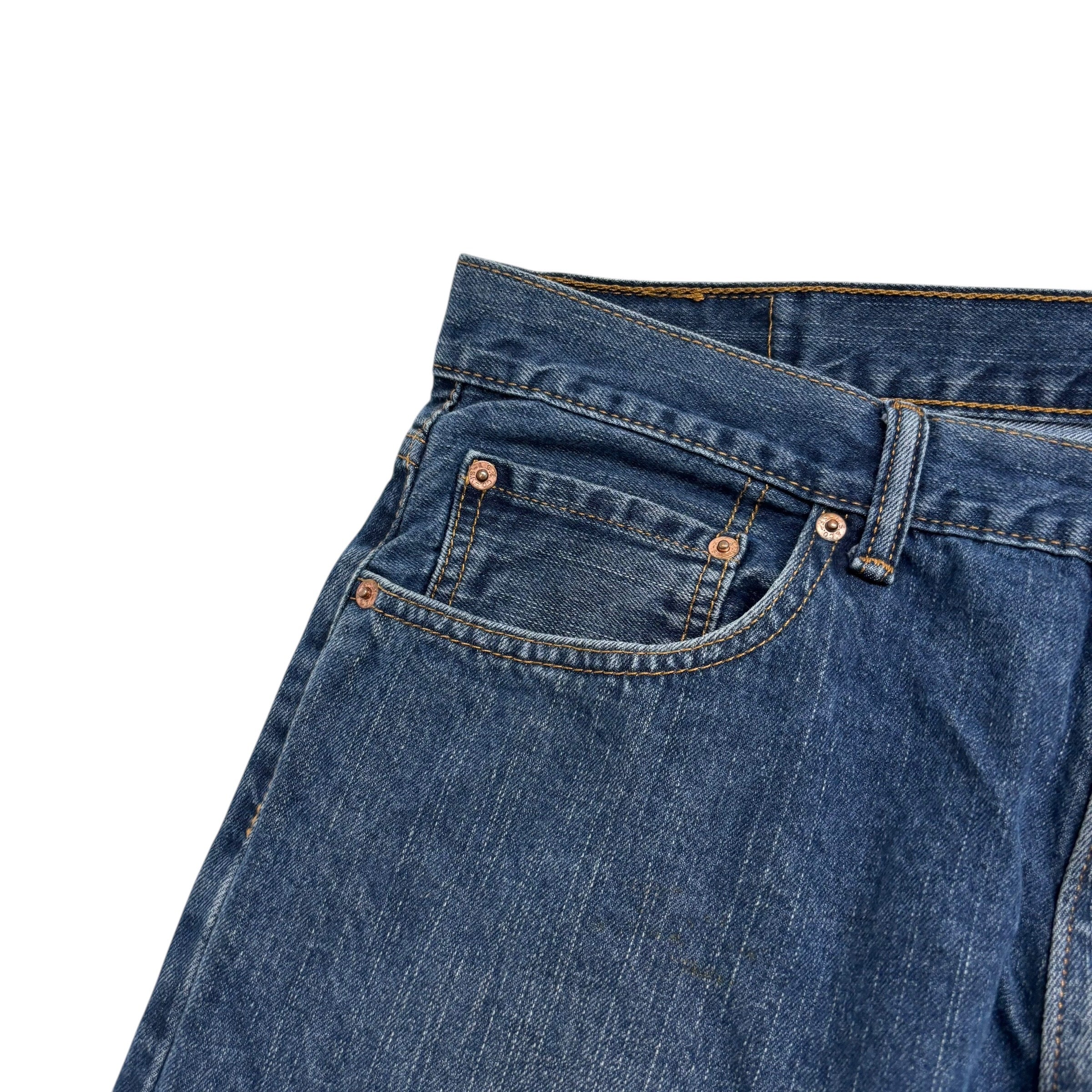 Levis 550 Jeans W36 L32 Mens Dark Blue Relaxed Straight Fit Vintage Denim