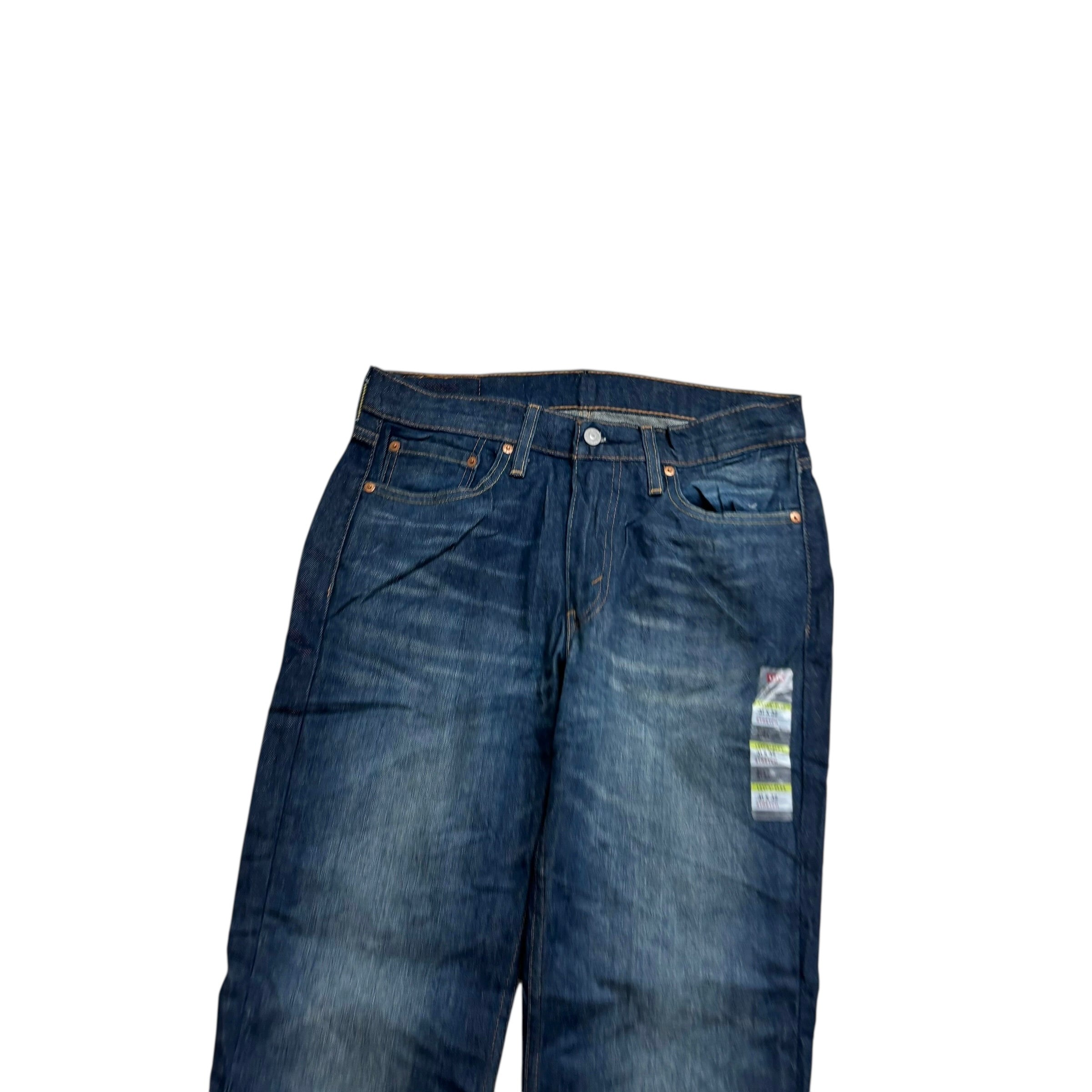 Levis 514 Jeans W31 L32 Mens Dark Blue Regular Straight Fit Stretch Denim (E)