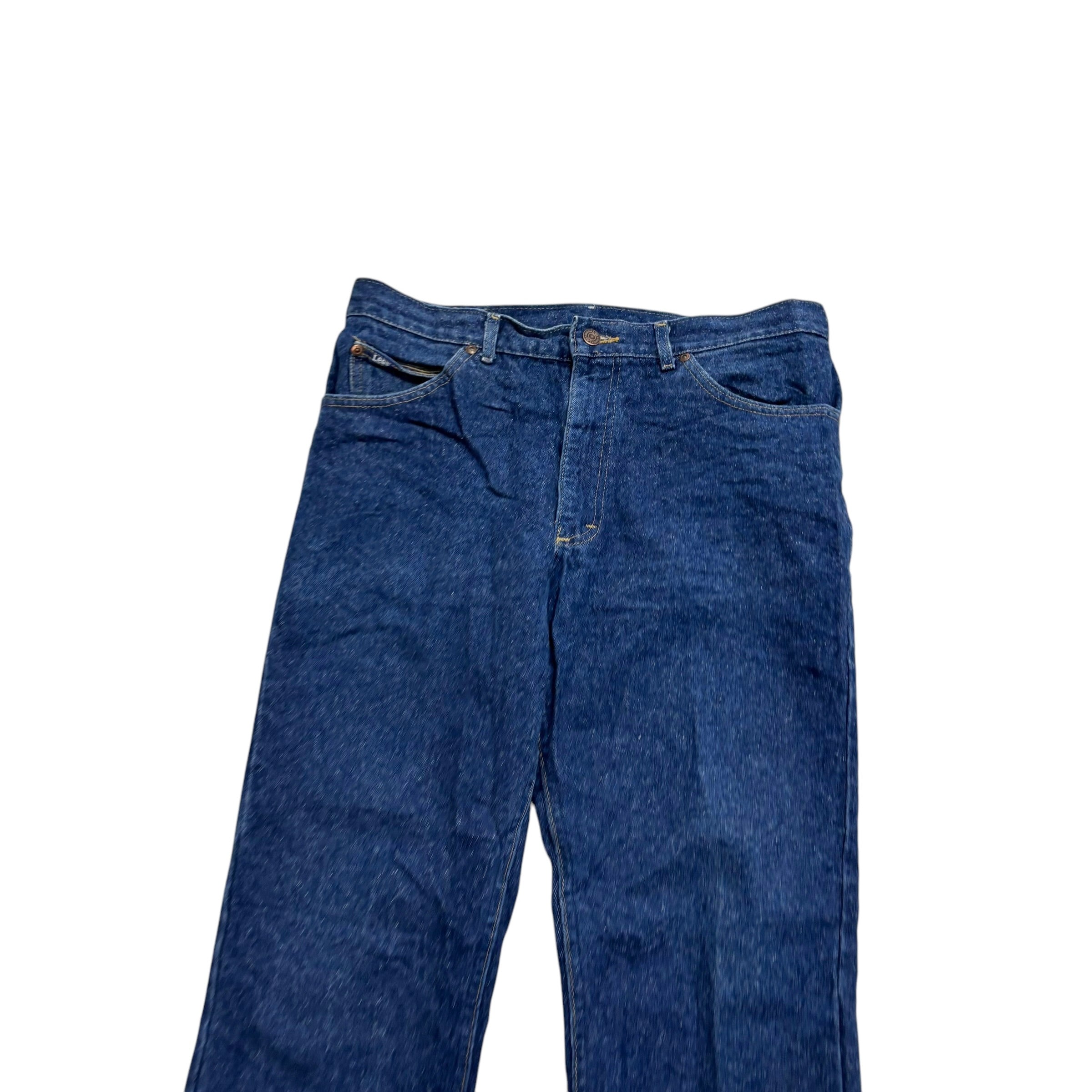 Lee Jeans W34 L30 Mens Dark Blue Regular Straight Fit Made In USA Vintage (E)