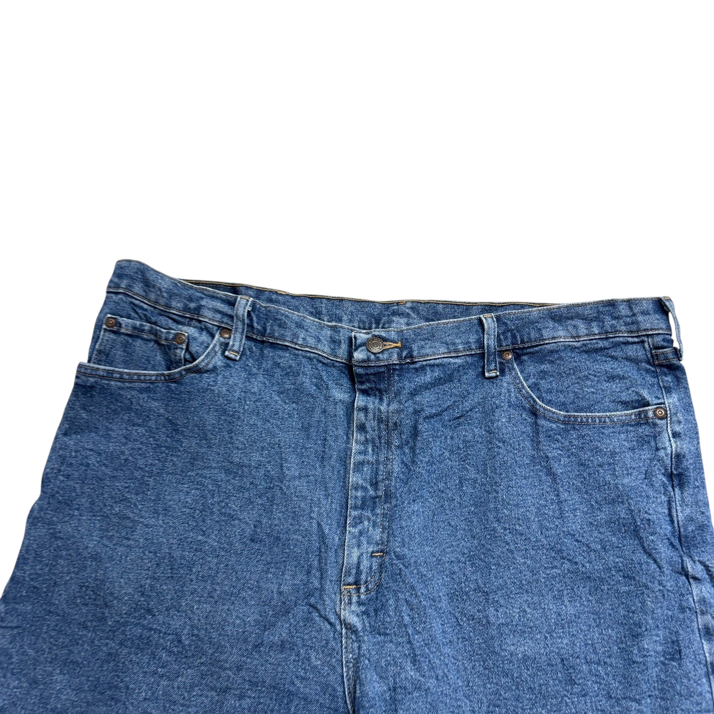 Wrangler Jorts W42 Mens Denim Shorts Mid Blue Regular Fit Stretch (E)