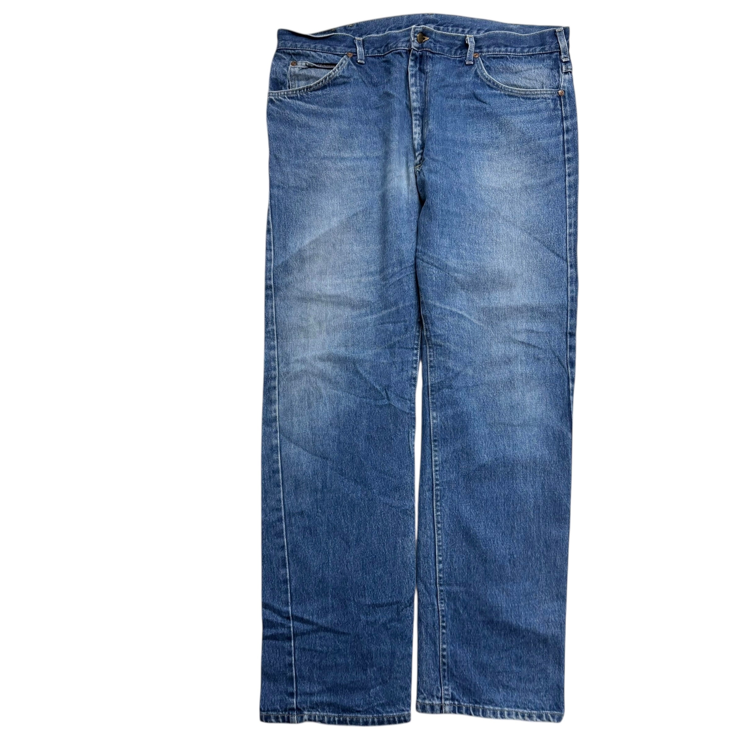 Lee Jeans W40 L33 Mens Mid Blue Regular Straight Fit Vintage Made In USA (E)