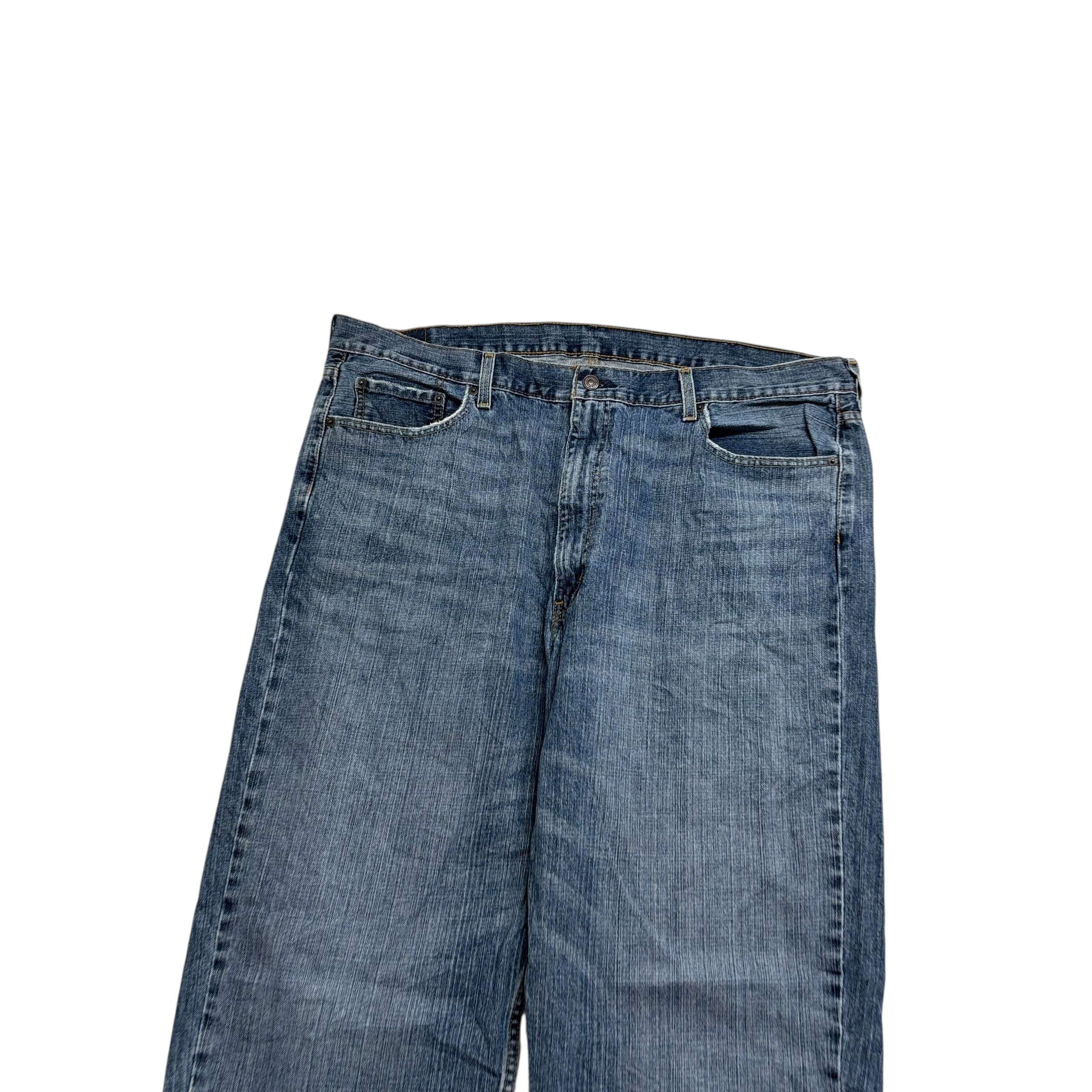 Levis 550 Jeans W44 L32 Mens Mid Blue Baggy Relaxed Straight Fit Denim