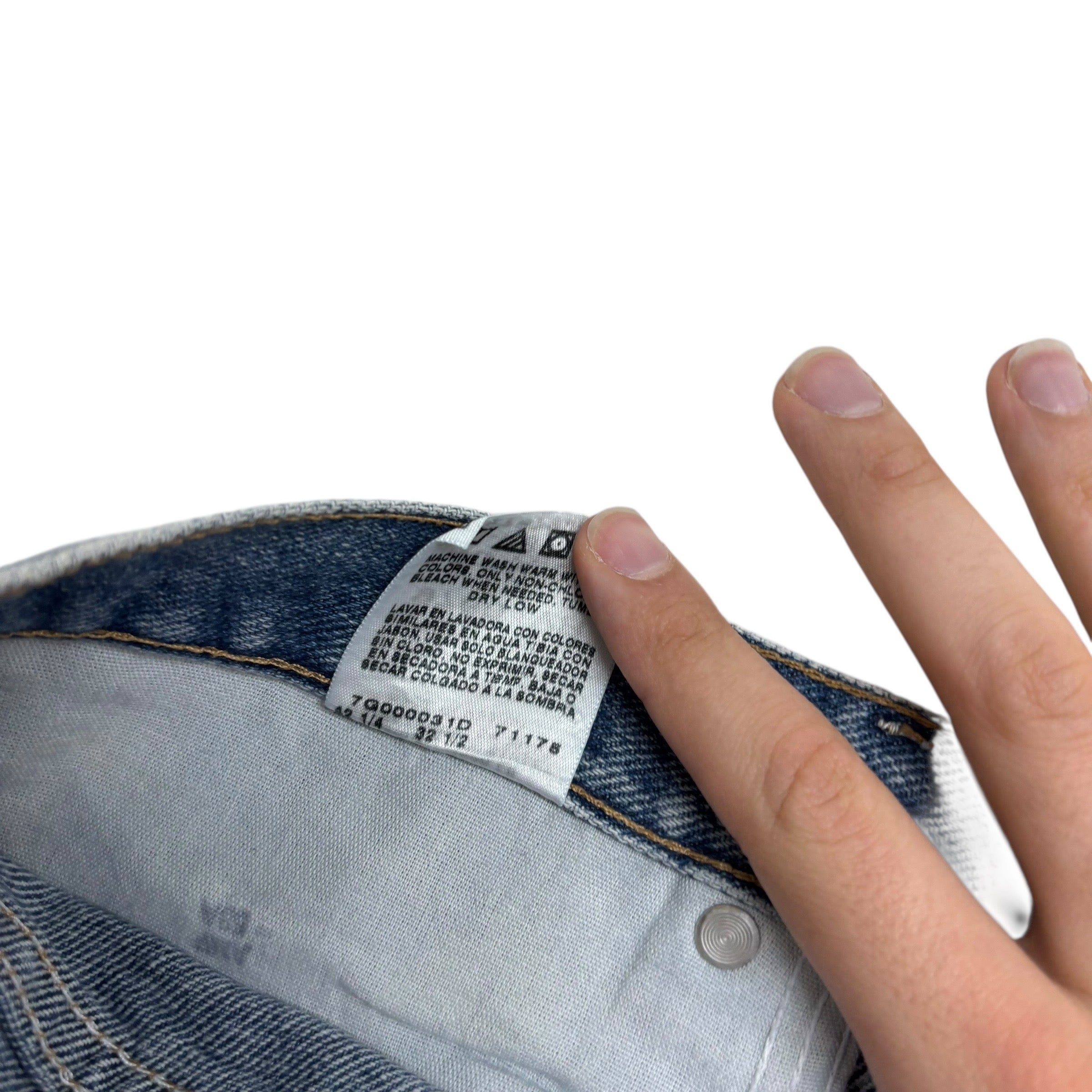 Wrangler Jeans W40 L32 Mens Mid Blue Relaxed Straight Fit Vintage Denim (E)