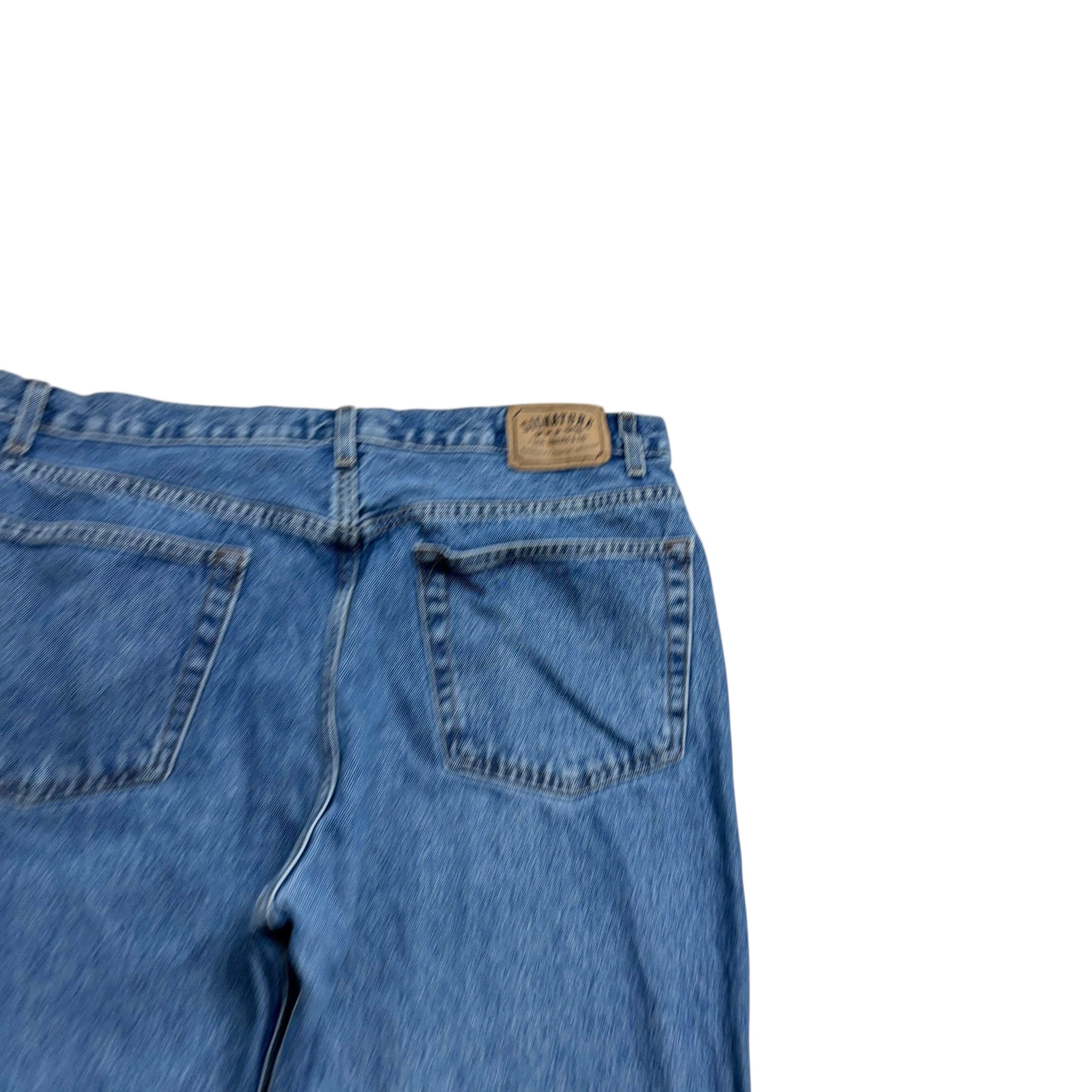 Levis Signature Jeans W40 L30 Mens Light Blue Regular Straight Fit Denim (F)
