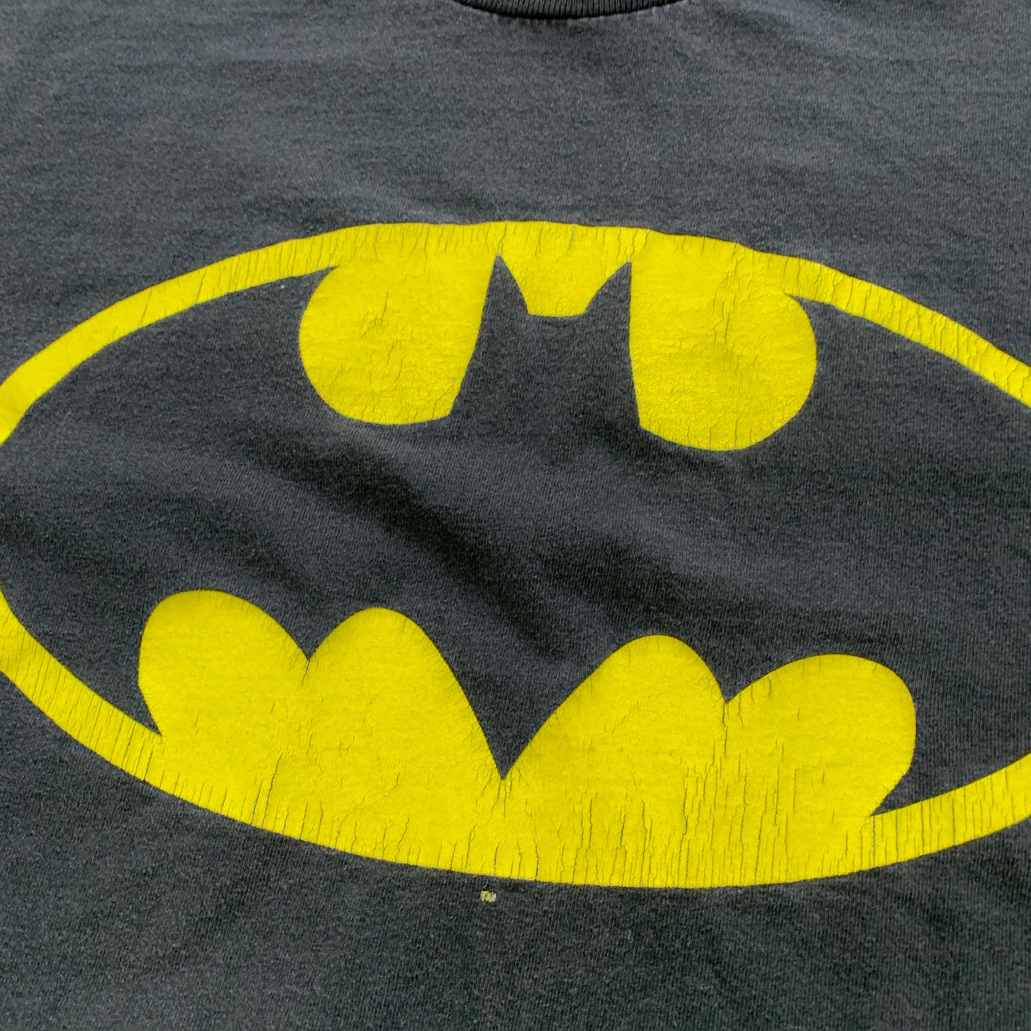 Vintage T Shirt Mens XL Black Batman Graphic Print Logo Movie Film DC Comics