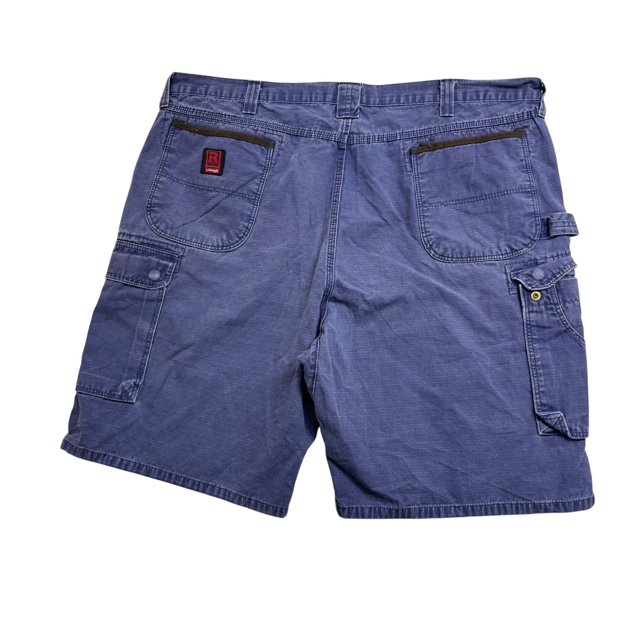 Wrangler Baggy Jorts W44 Mens Navy Blue Denim Shorts Cargo Relaxed Fit