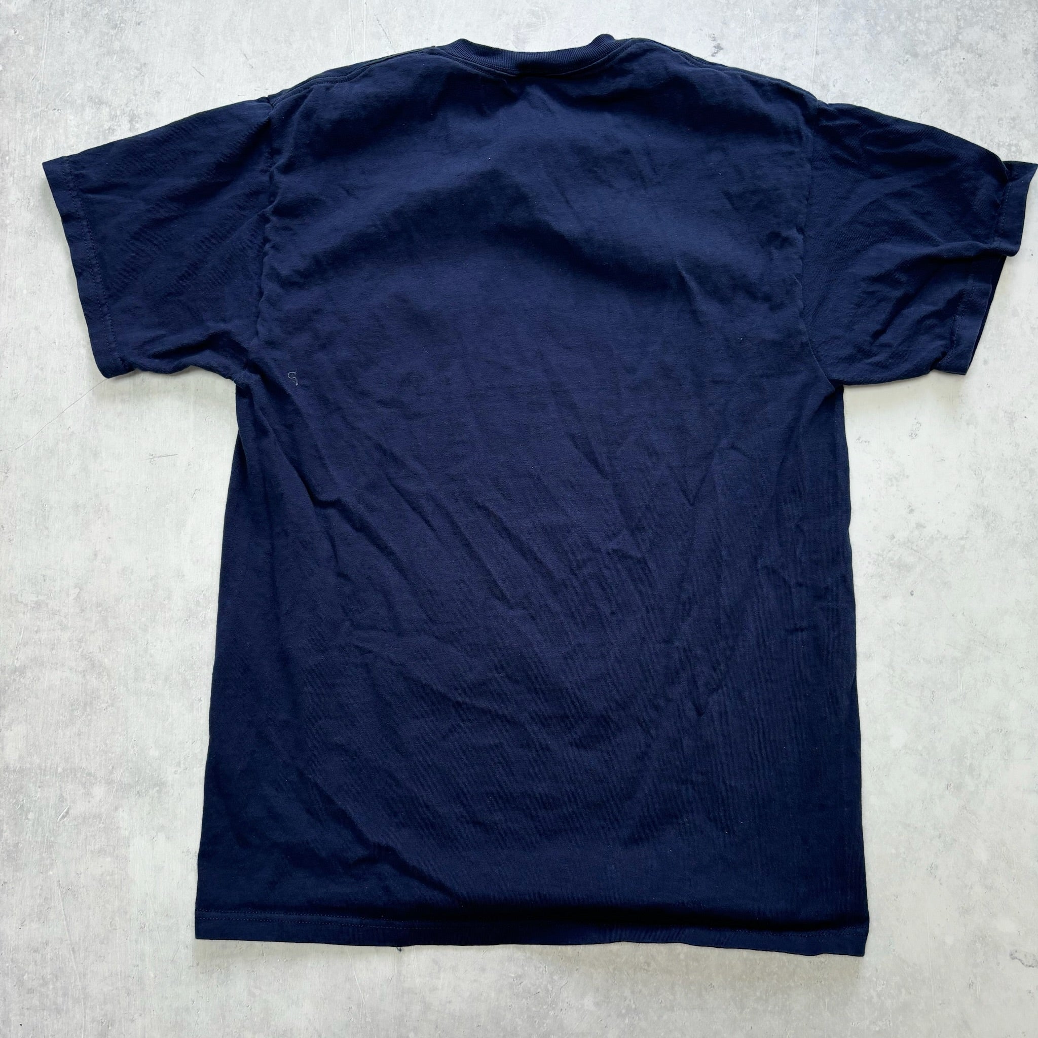 Vintage T Shirt Mens Medium Navy Blue Graphic Print 00s USA Police