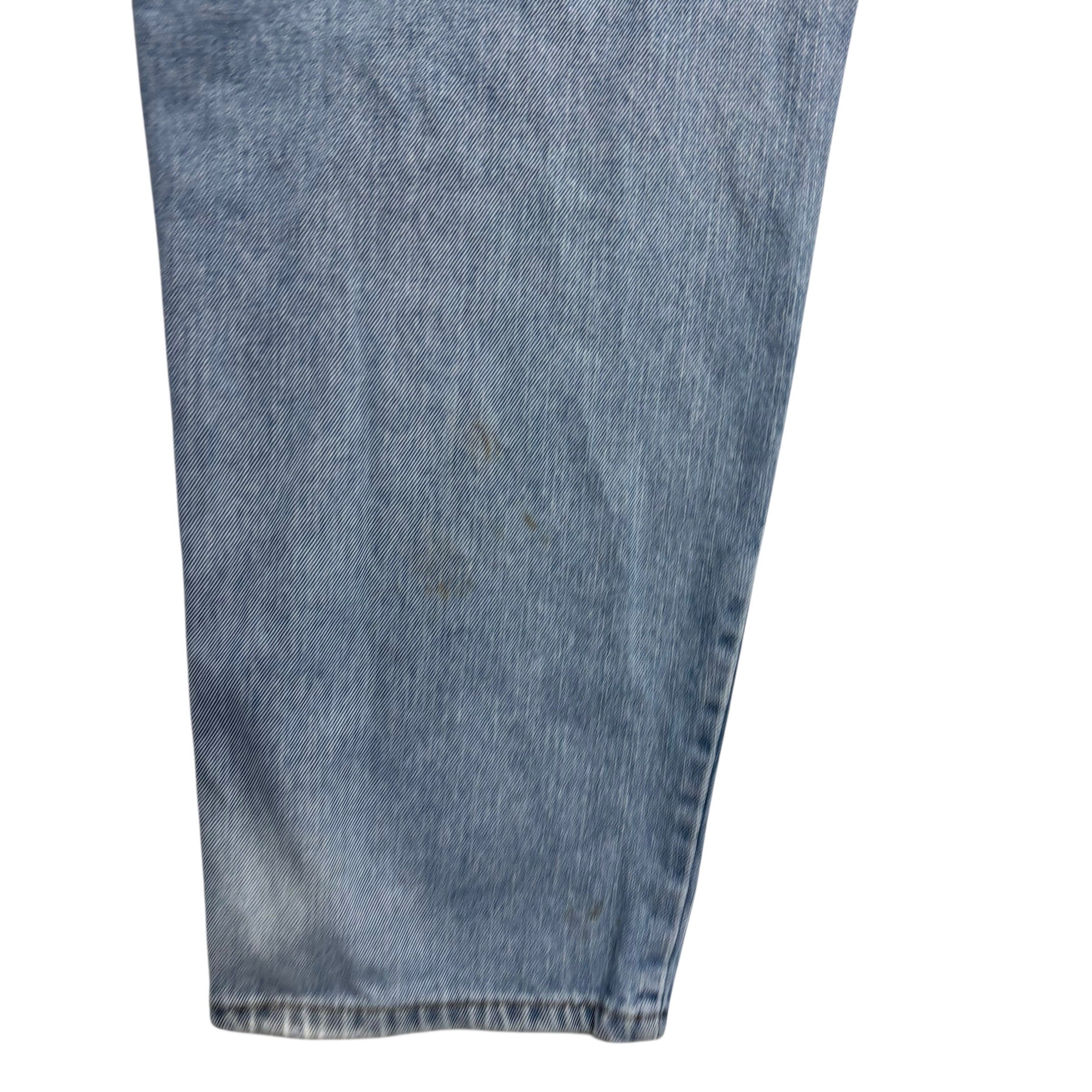 Levis 550 Jeans W38 L30 Mens Light Blue Baggy Relaxed Straight Vintage Denim (F)