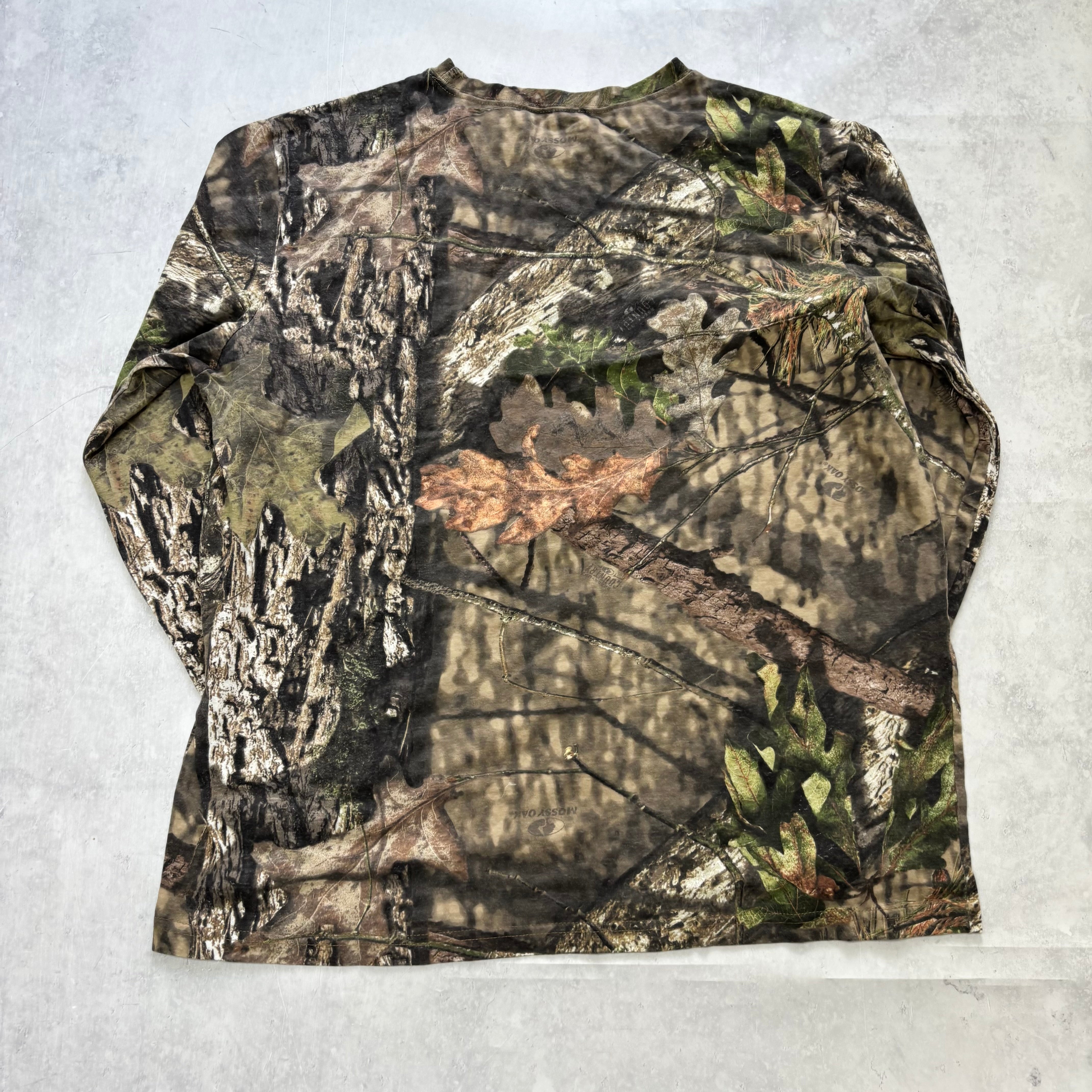 RealTree T Shirt Mens Large Camo Y2K Hunting Long Sleeve Mossy Oak (E)