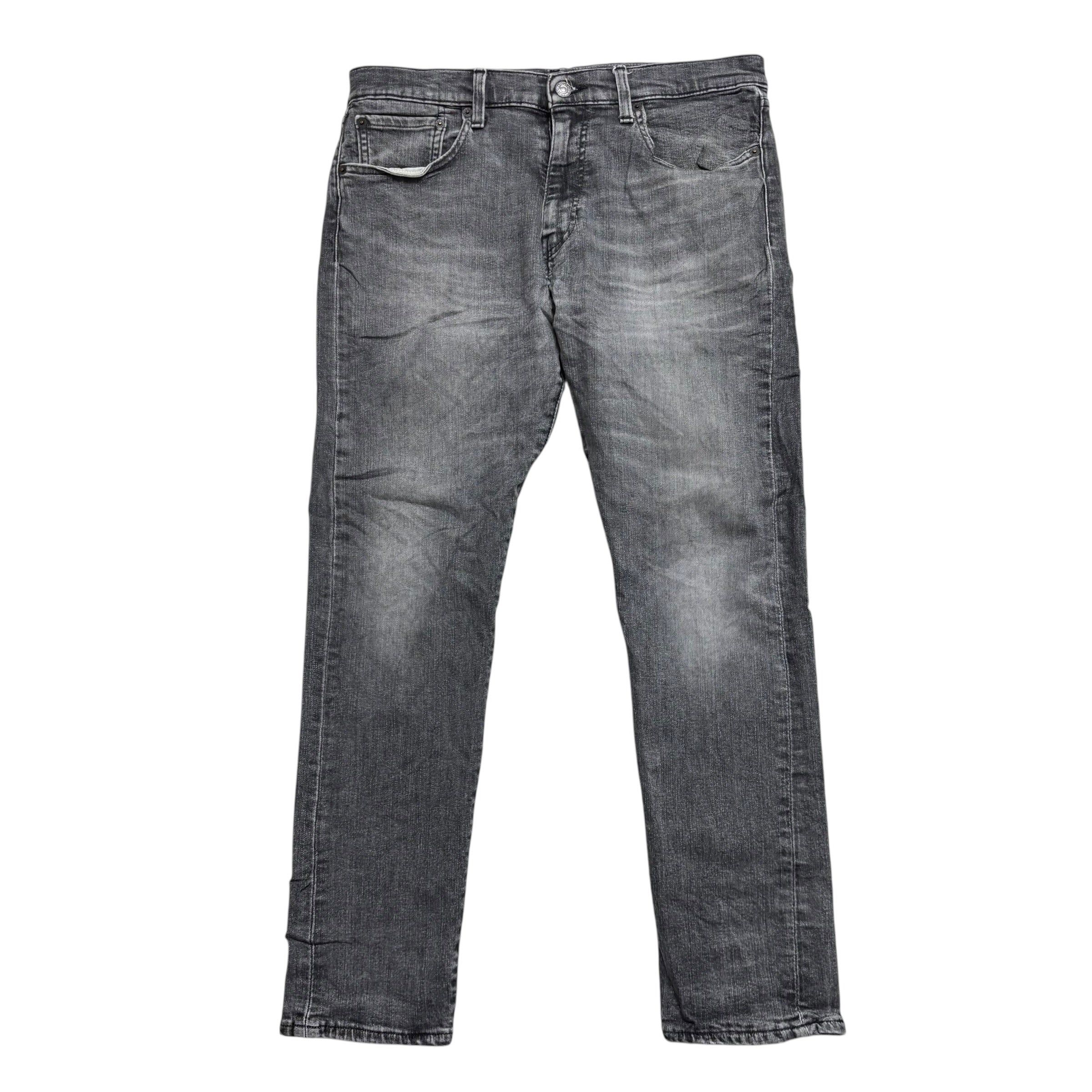 Levis 512 Jeans W34 L30 Mens Grey Slim Tapered Fit Stretch Denim