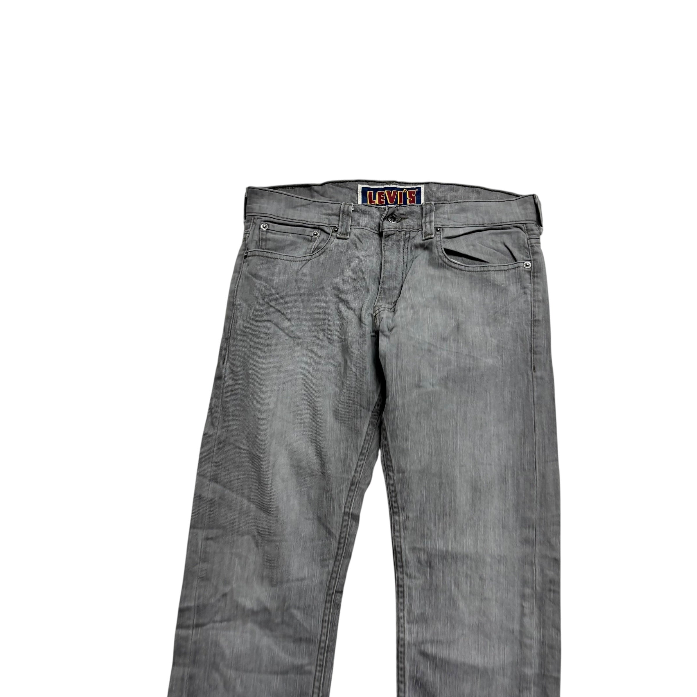 Levis 511 Jeans W31 L30 Mens Grey Slim Fit Stretch Vintage Denim (E)