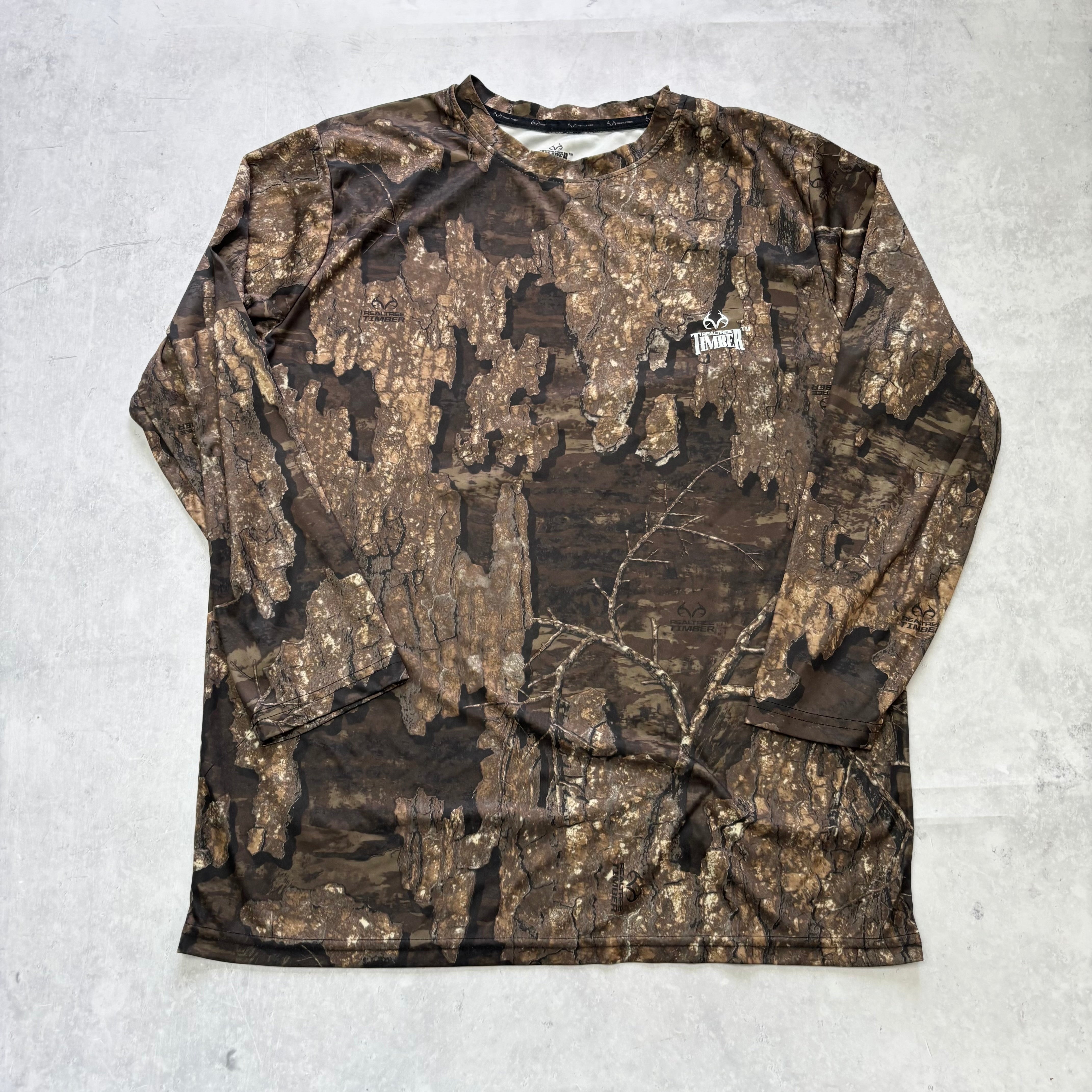 RealTree T Shirt Mens Large Camo Y2K Hunting Long Sleeve Timber (E)