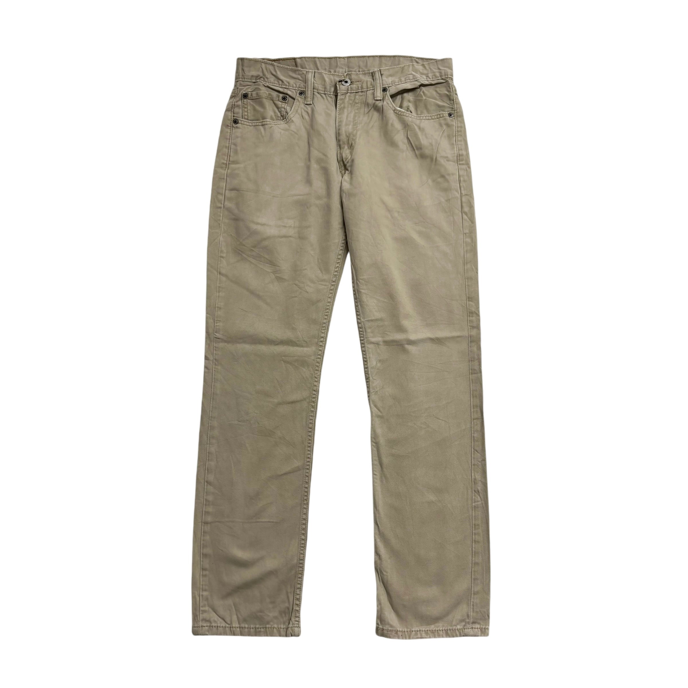 Levis 511 Trousers W32 L31 Mens Beige Tan Slim Fit Cotton Pants