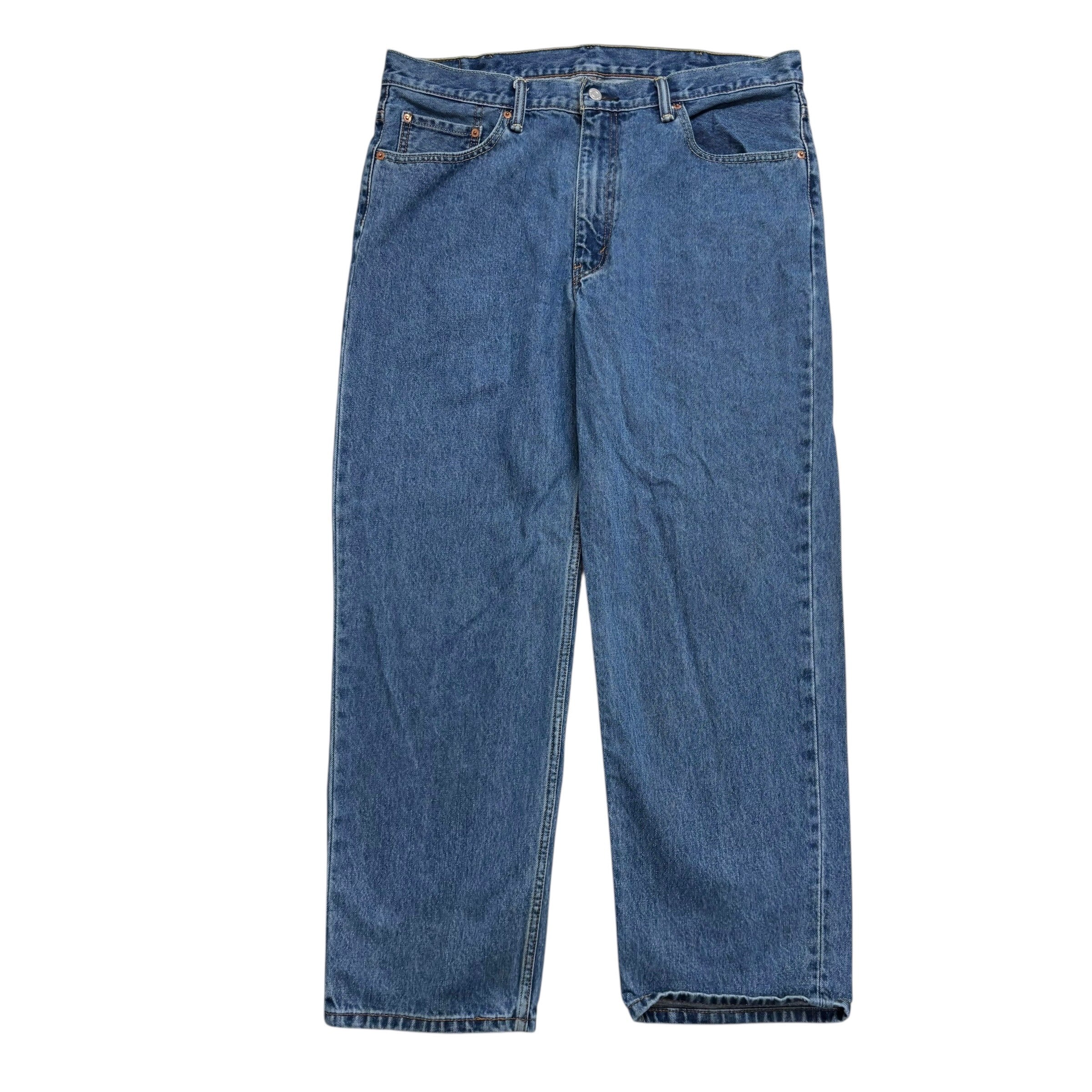 Levis 550 Jeans W38 L30 Mens Mid Blue Baggy Relaxed Straight Fit Denim