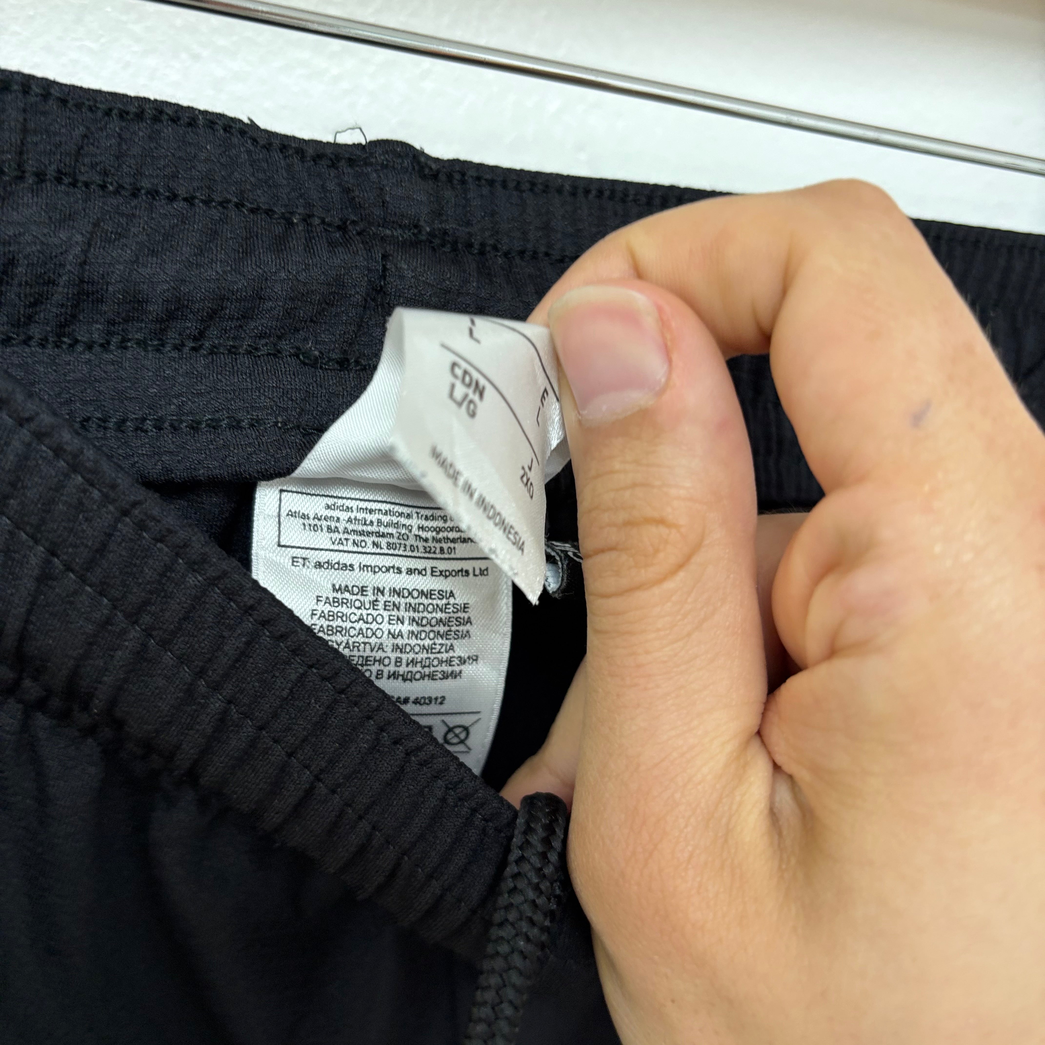 Adidas Shorts Mens Large Black Sports Running Gym Athletic Climalite (E)