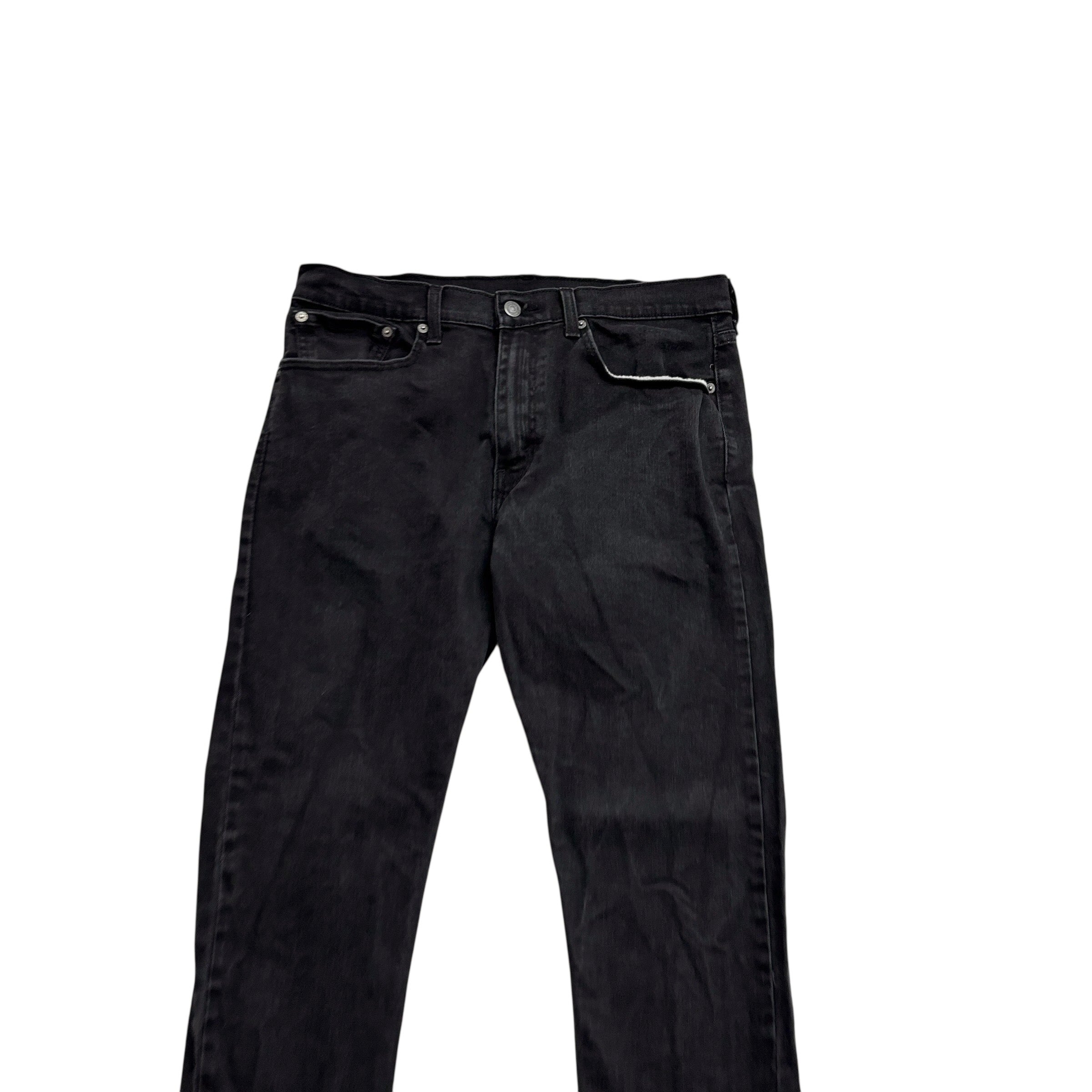 Levis 512 Jeans W34 L34 Mens Black Slim Tapered Fit Stretch Denim (E)
