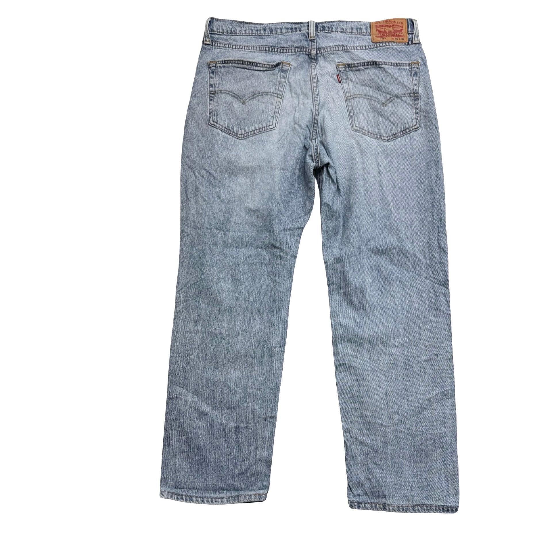 Levis 541 Jeans W36 L29 Mens Light Blue Athletic Tapered Fit Stretch Denim (E)