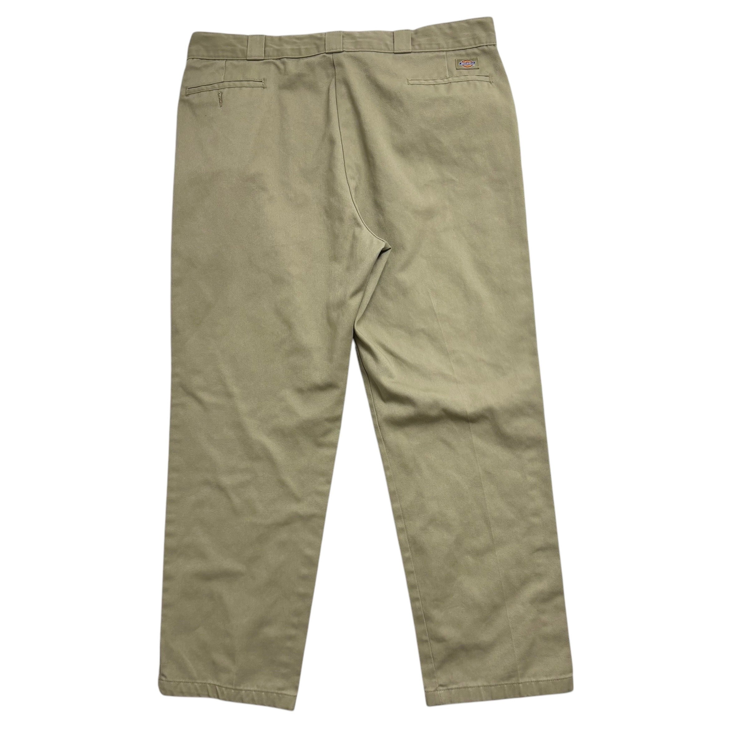 Dickies 874 Trousers W42 L31 Mens Beige Pants Original Straight Fit Workwear
