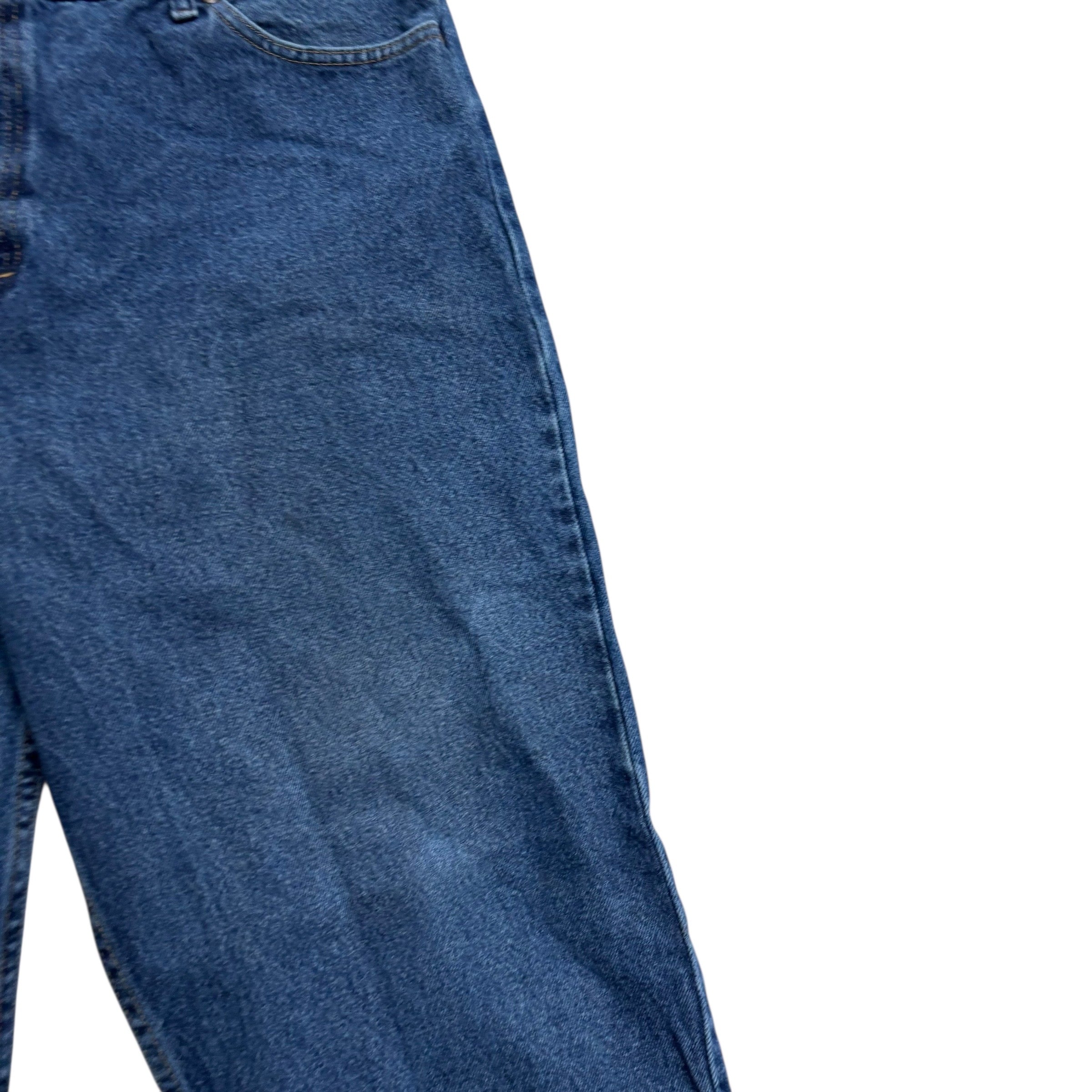 Wrangler Jeans W42 L32 Mens Mid Blue Relaxed Straight Fit Denim