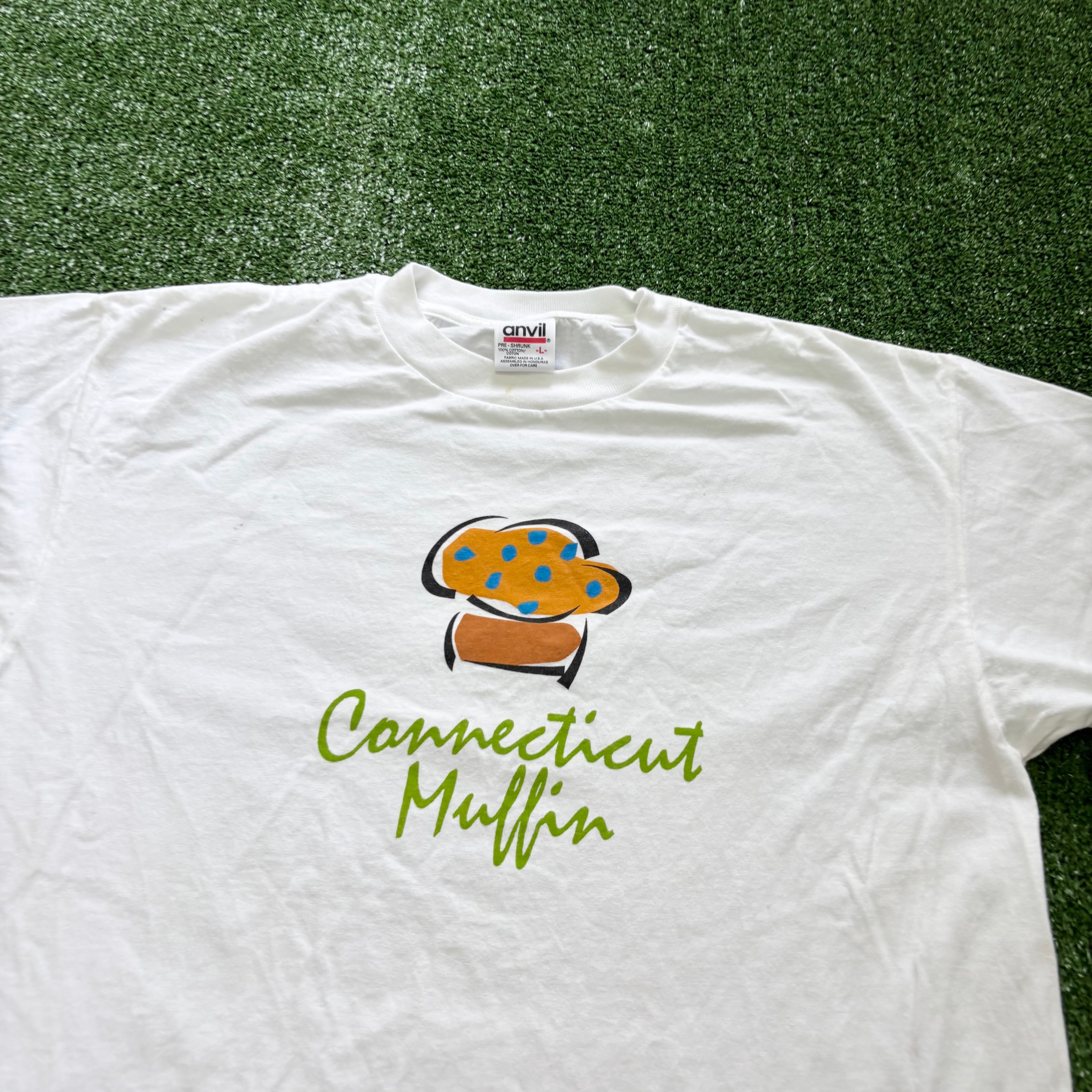 Vintage T Shirt Mens Large White Single Stitch Graphic Print 90s