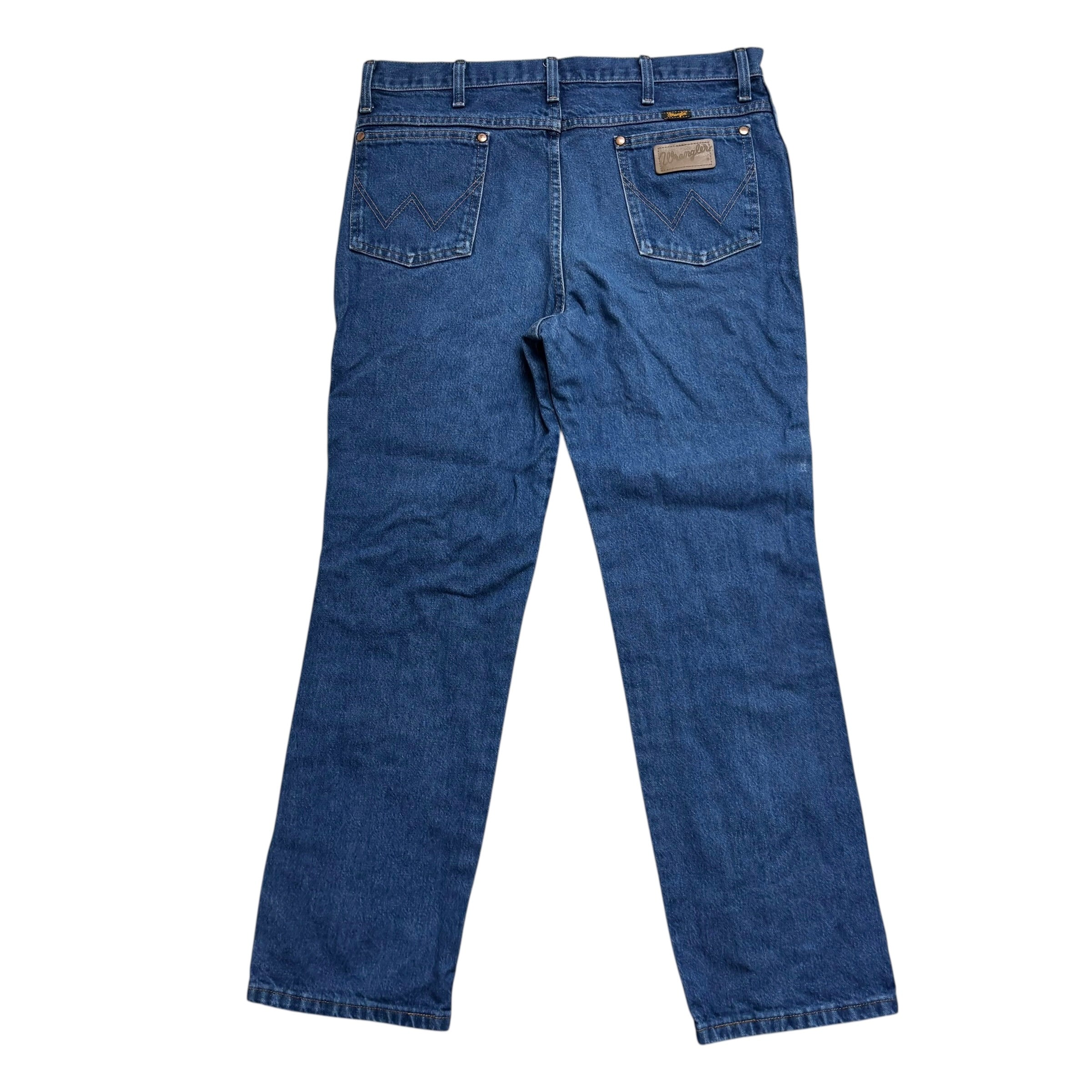 Wrangler Jeans Cowboy Cut W34 L30 Mens Mid Blue 936 Slim Fit Denim (E)