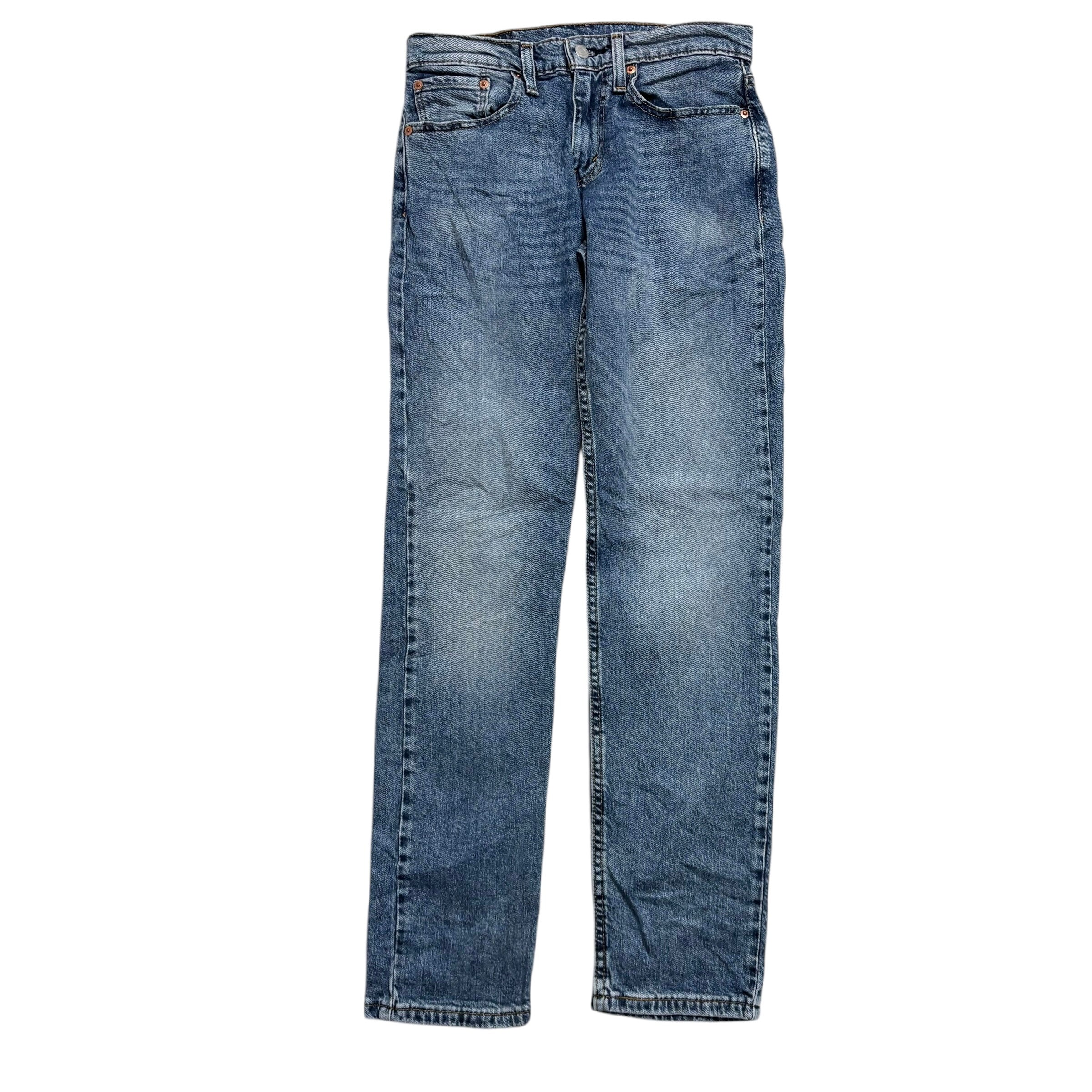 Levis 502 Jeans W28 L31 Mens Mid Blue Regular Tapered Fit Stretch Denim (E)