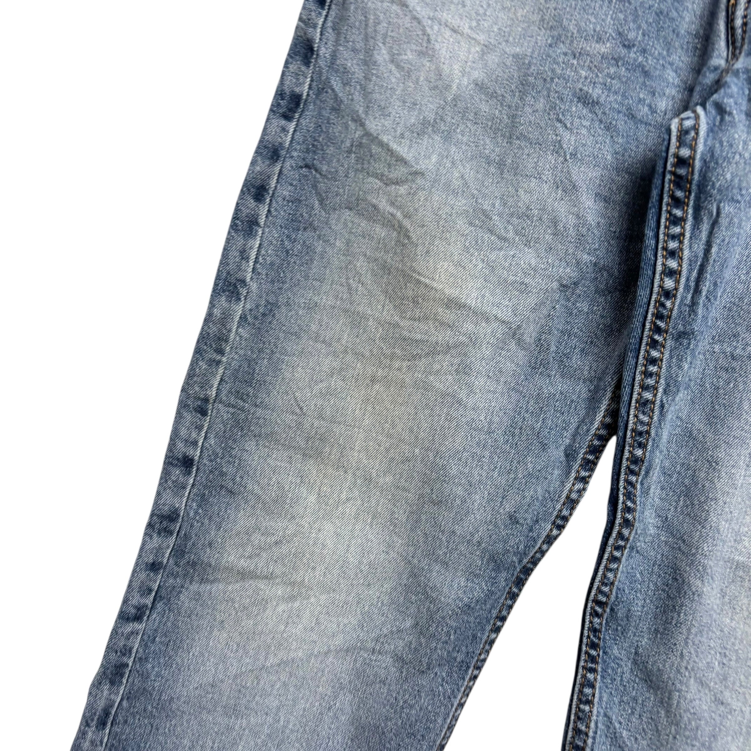 Levis 502 Jeans W34 L30 Mens Light Blue Regular Tapered Fit Stretch Denim