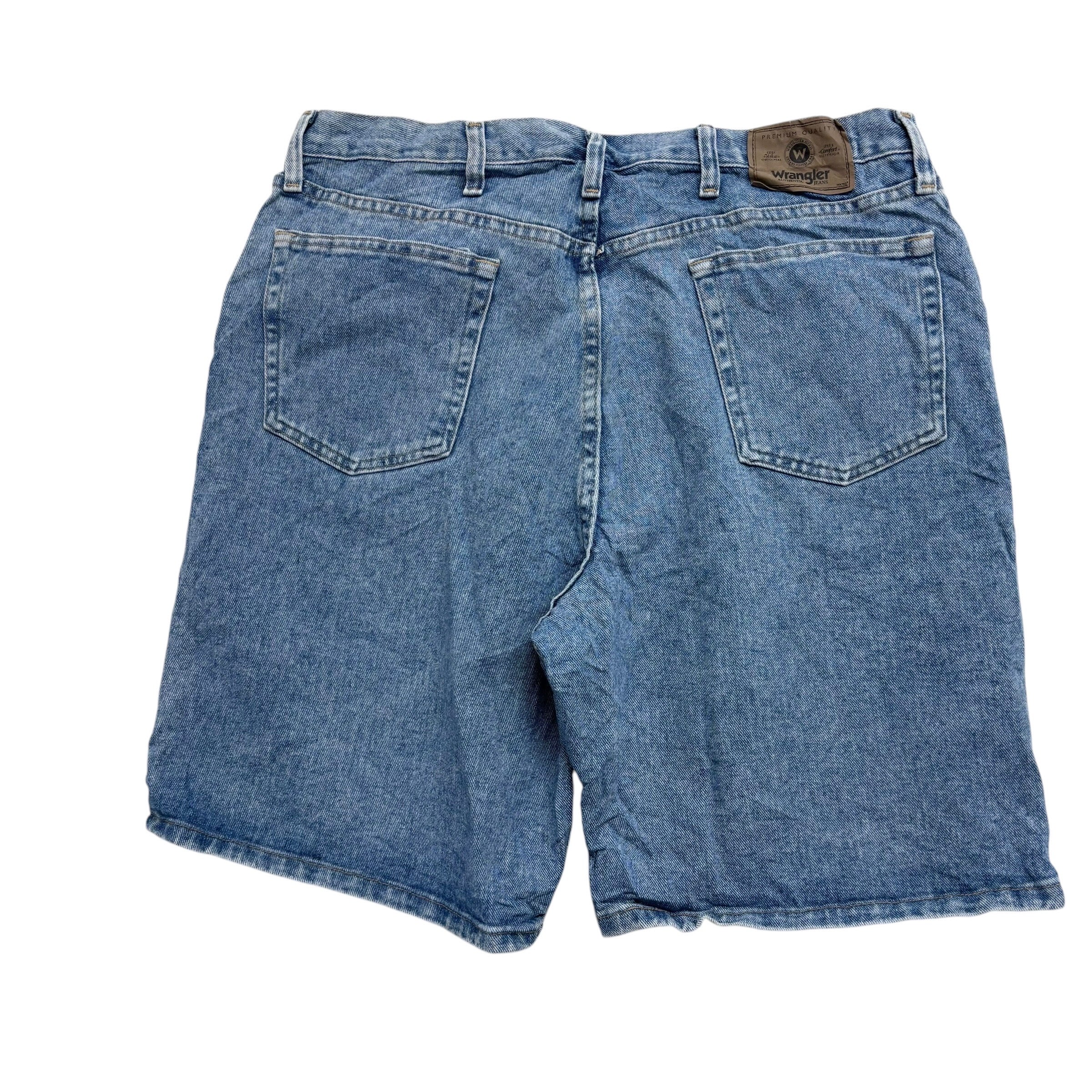Wrangler Baggy Jorts W38 Mens Denim Shorts Light Blue Relaxed Fit (E)