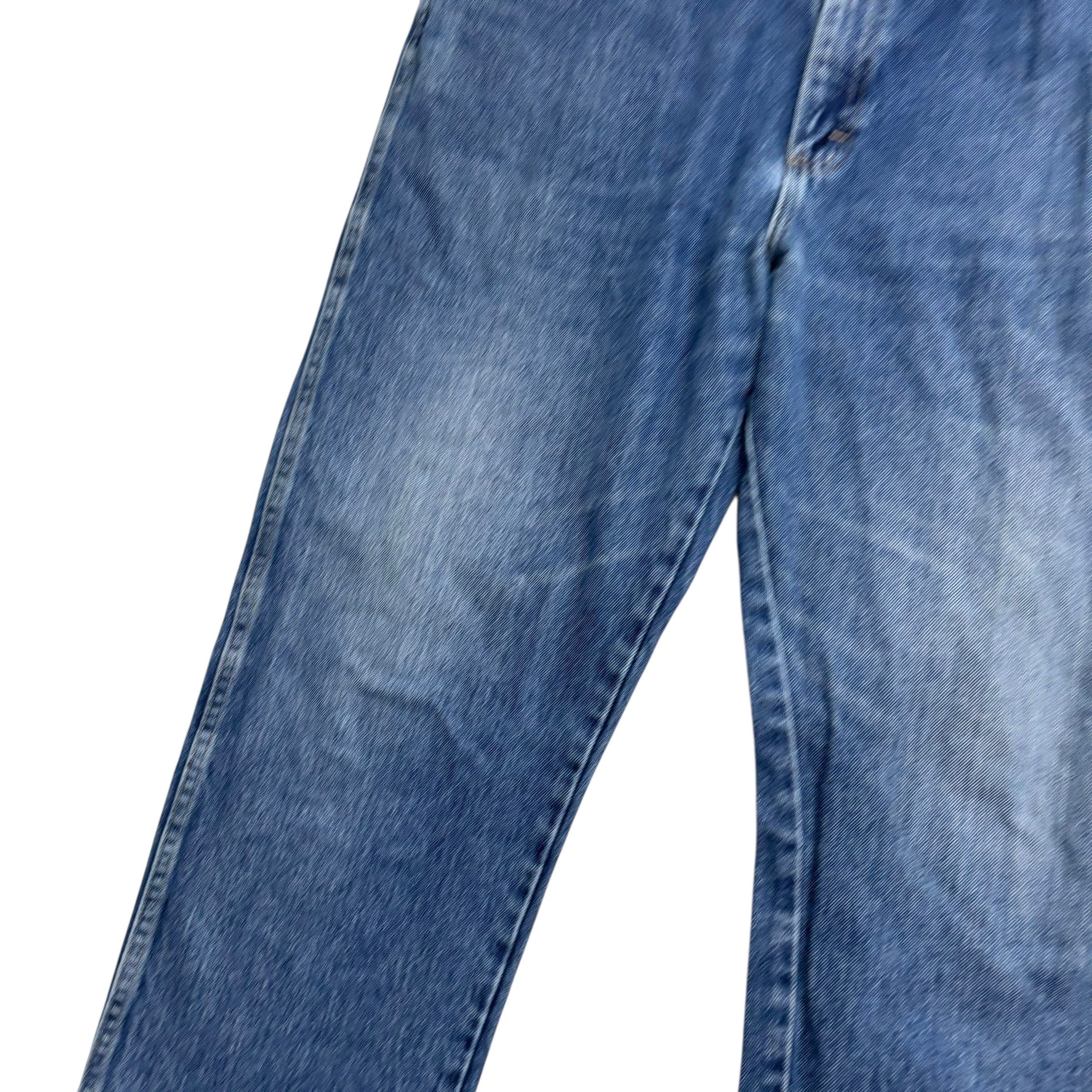 Wrangler Jeans W38 L32 Mens Mid Blue Regular Straight Fit Denim