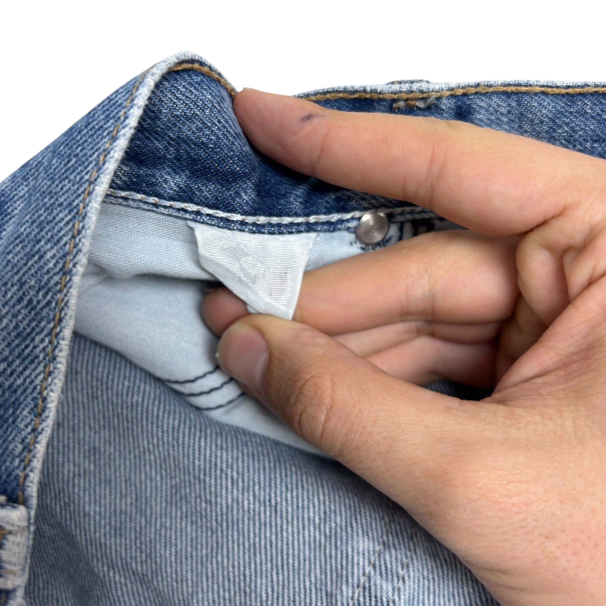 Wrangler Jeans W40 L30 Mens Mid Blue Regular Straight Fit Vintage Denim (E)