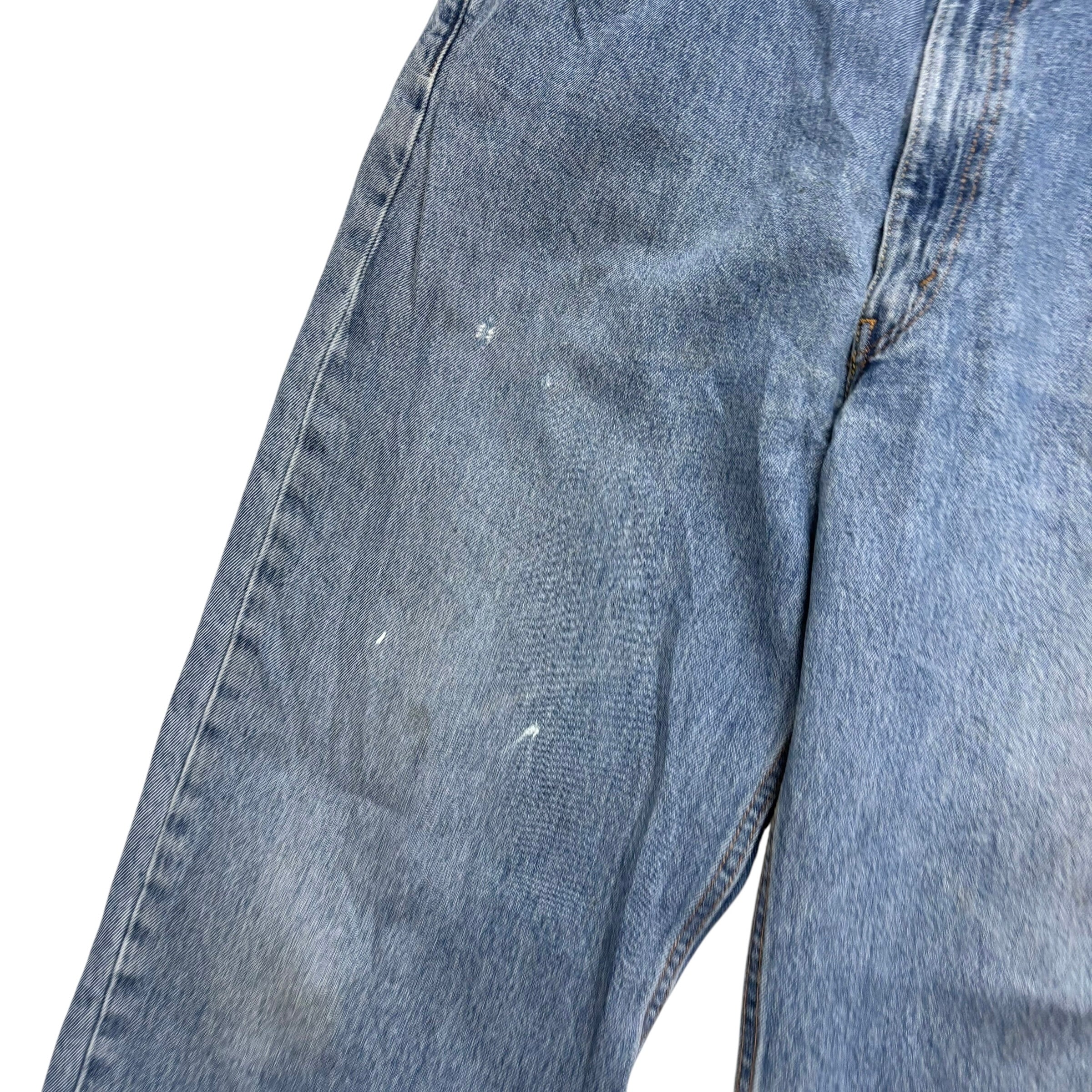 Levis 550 Jeans W40 L34 Mens Mid Blue Baggy Relaxed Straight Fit Denim (F)