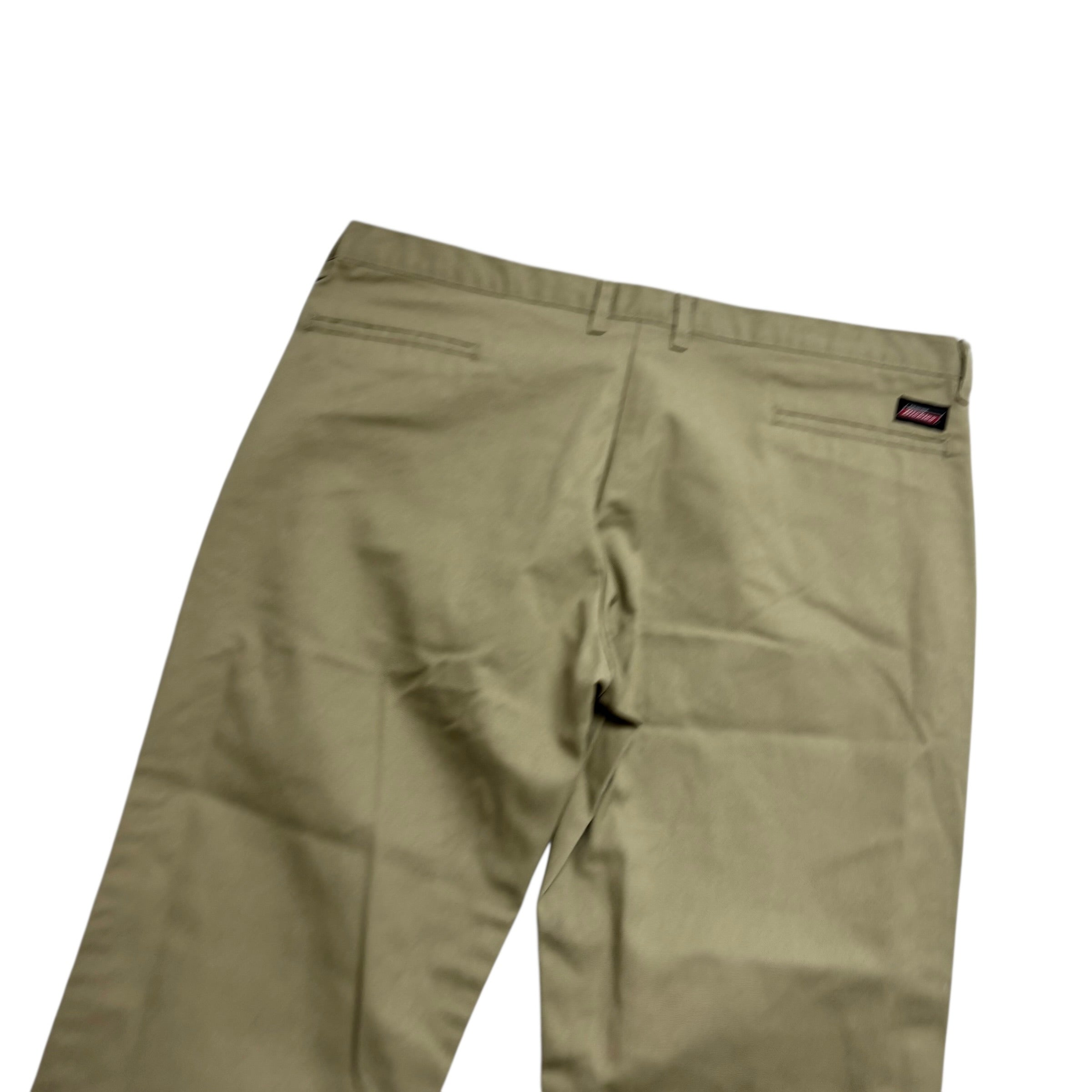 Dickies Chino Trousers W40 L30 Mens Beige Regular Straight Fit Pants (E)