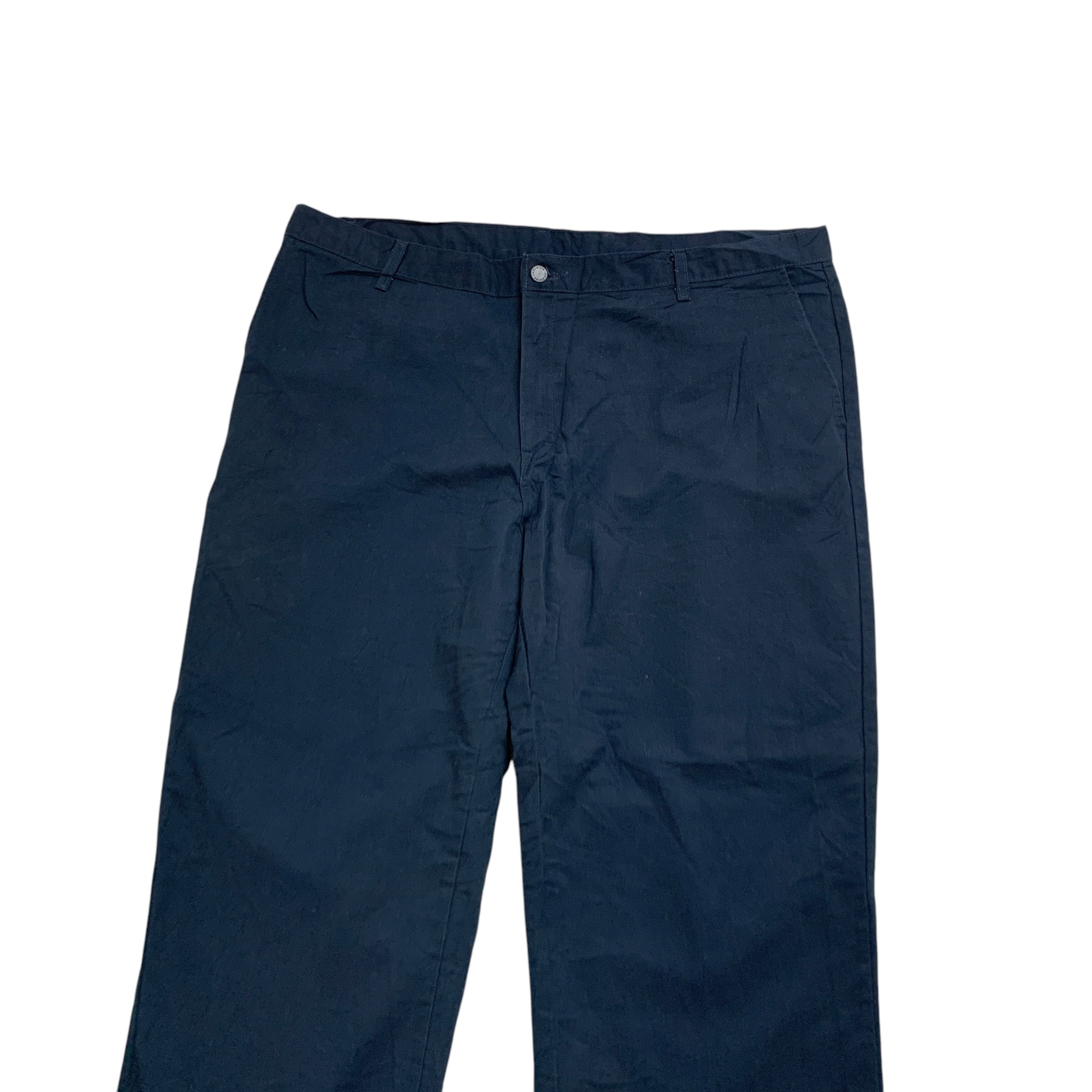Dickies Trousers W42 L30 Mens Navy Blue Pants Relaxed Straight Fit Workwear