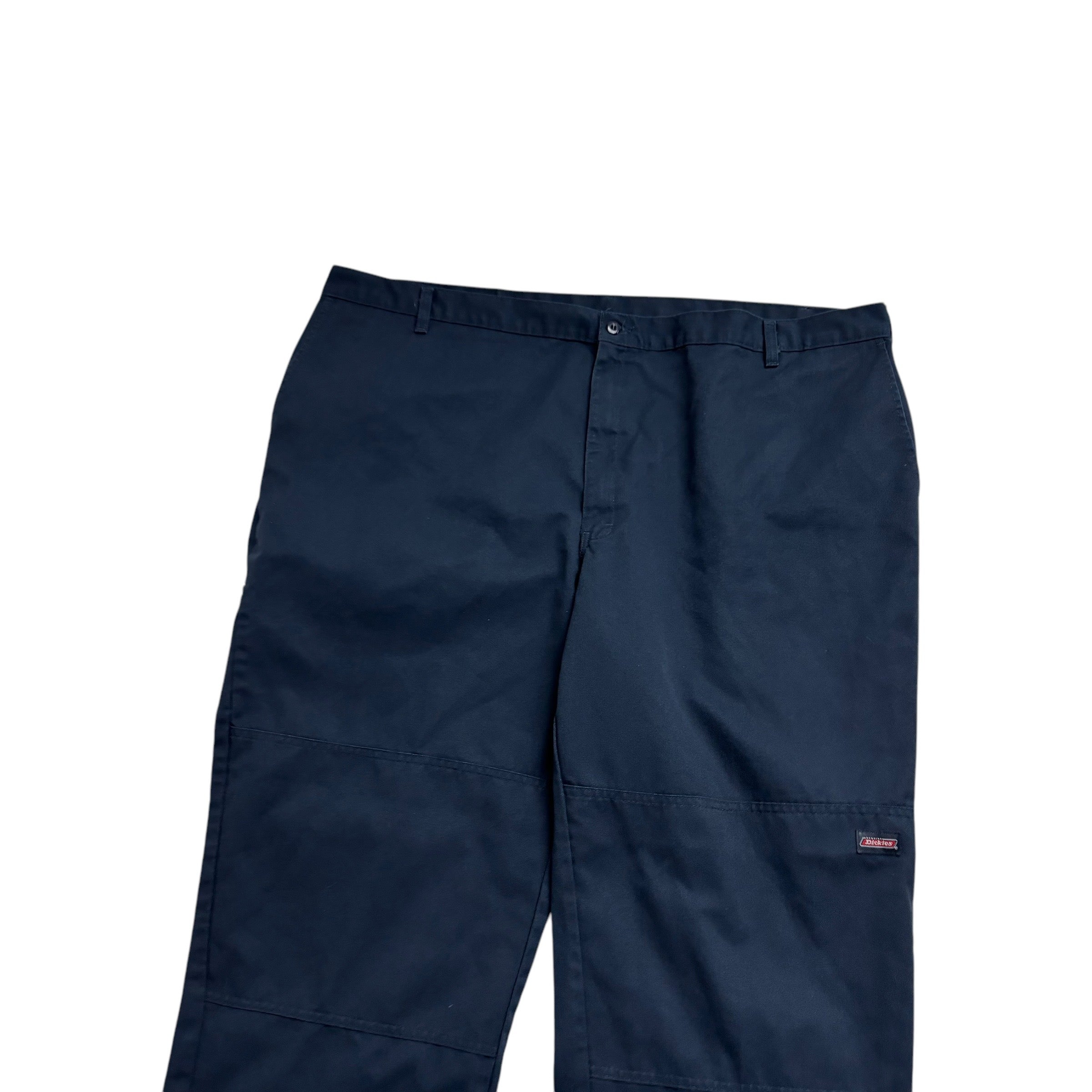 Dickies Double Knee Trousers W50 L30 Mens Blue Pants Relaxed Straight Fit
