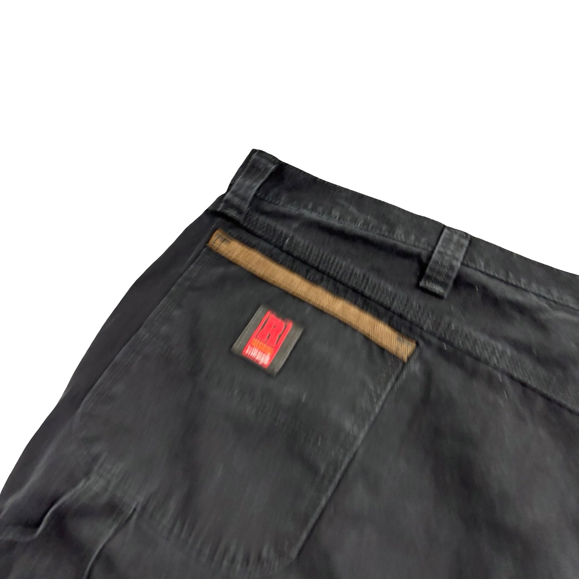 Wrangler Carpenter Trousers W52 L32 Mens Black Relaxed Straight Fit Pants (E)