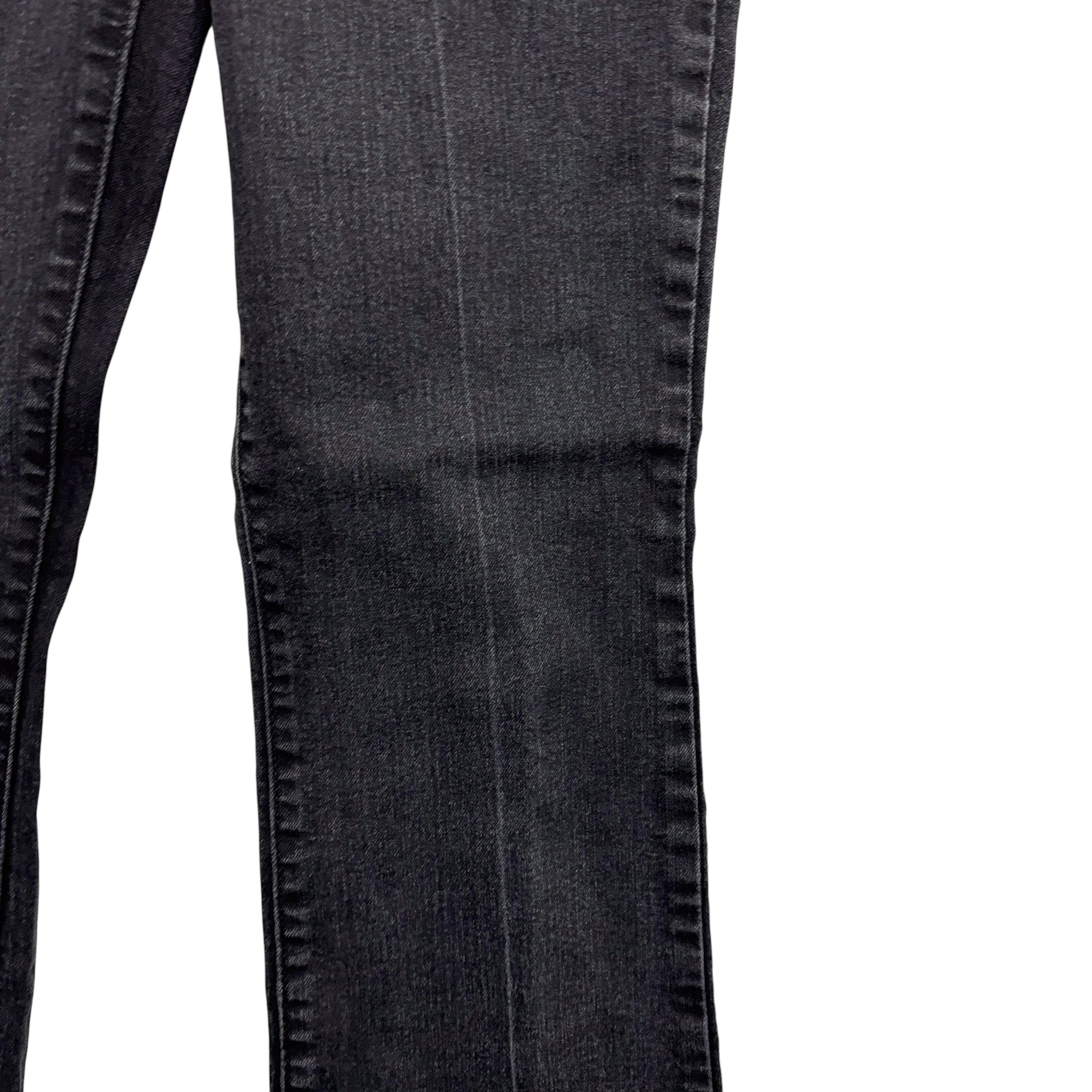 Levis 415 Jeans W27 L34 Womens Relaxed Bootcut Fit Black Stretch Denim
