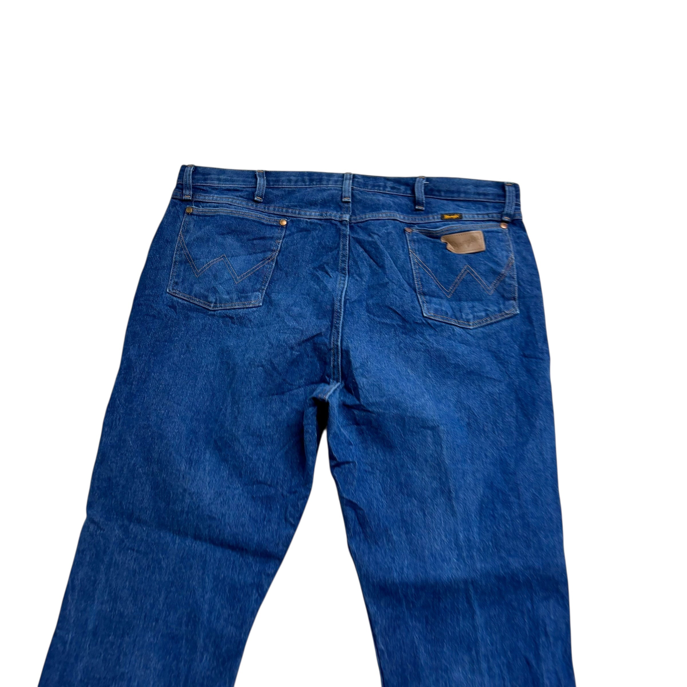 Wrangler Jeans Cowboy Cut W42 L32 Mens Mid Blue 13MWZ Original Fit Denim (F)