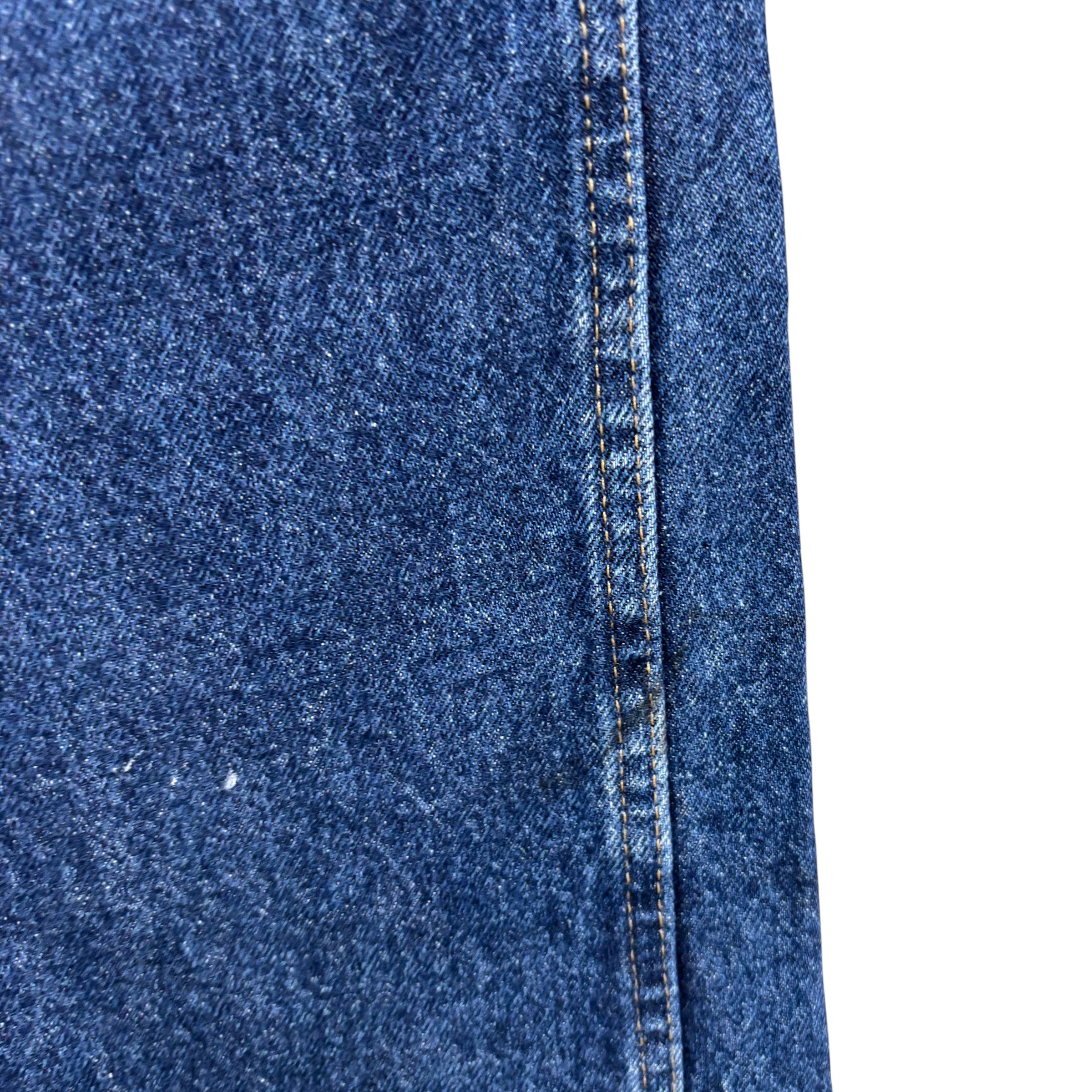 Wrangler Jeans W38 L30 Mens Dark Blue Regular Straight Fit Vintage Denim (E)