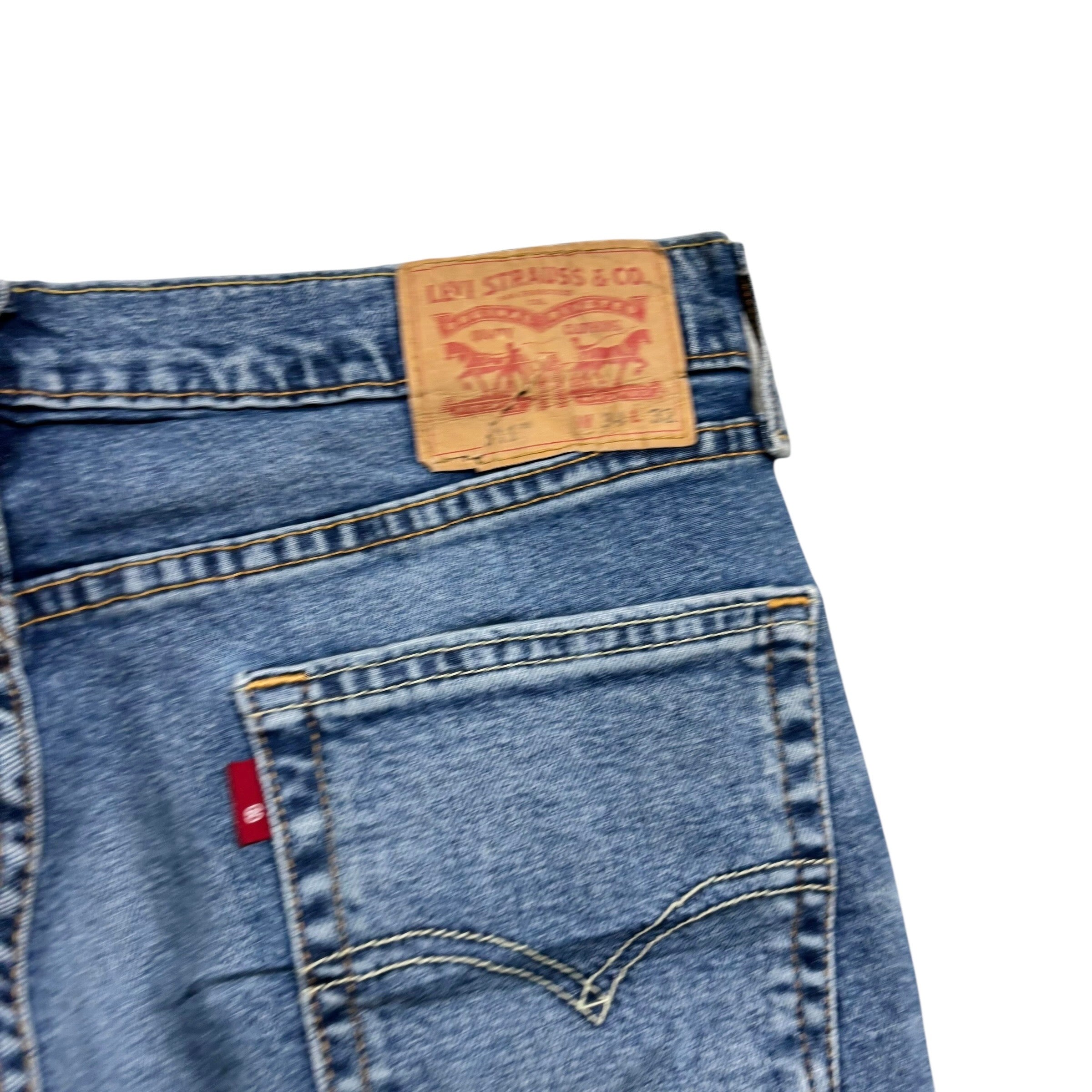 Levis 511 Jeans W34 L32 Mens Mid Blue Slim Fit Stretch Denim