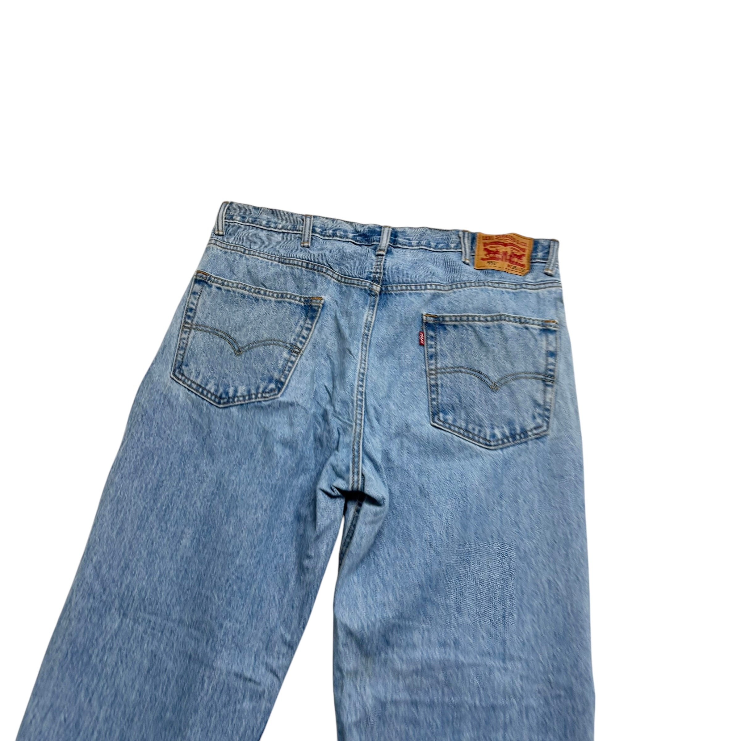 Levis 550 Jeans W38 L34 Mens Light Blue Baggy Relaxed Straight Fit Denim