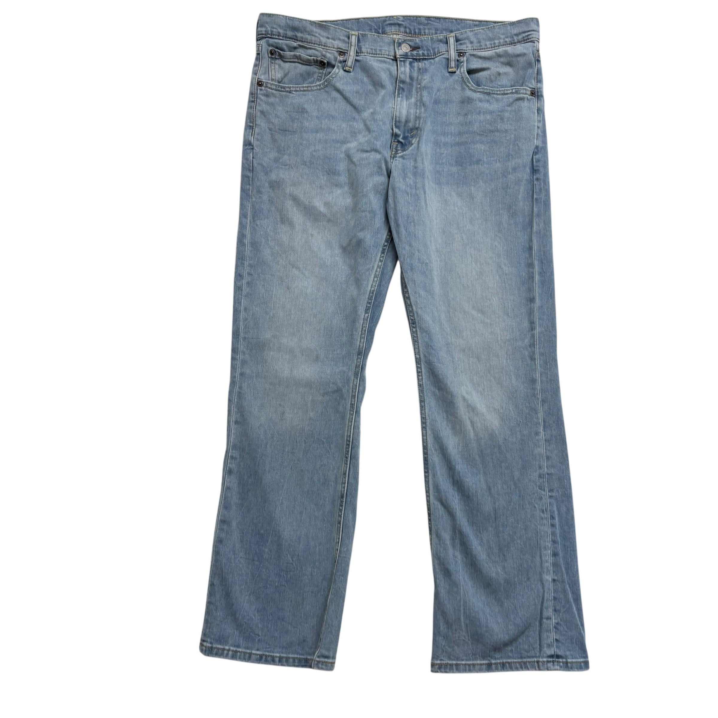 Levis 527 Jeans W38 L31 Mens Light Blue Slim Bootcut Fit Stretch Denim