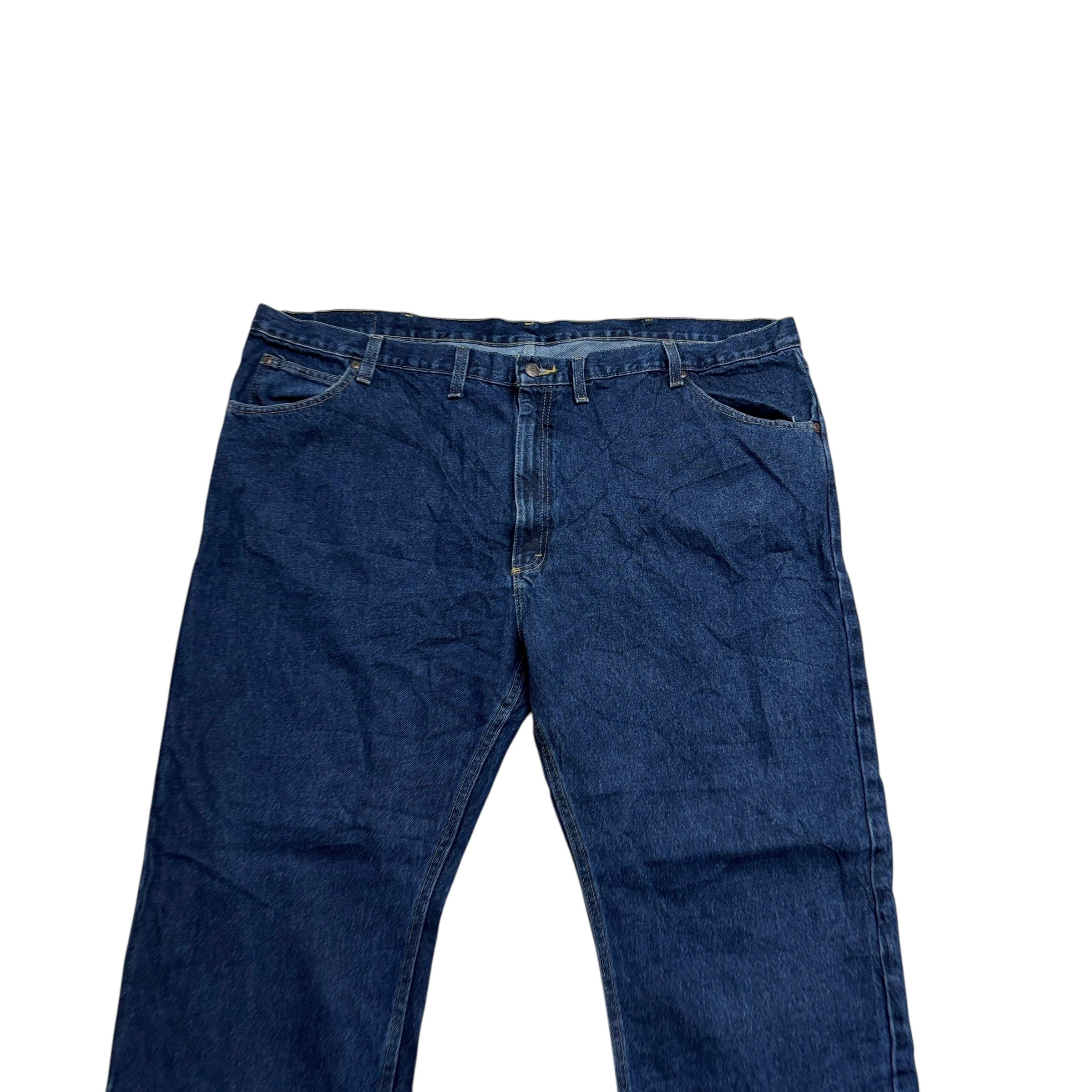 Wrangler Jeans W50 L30 Mens Dark Blue Regular Straight Fit Denim (E)