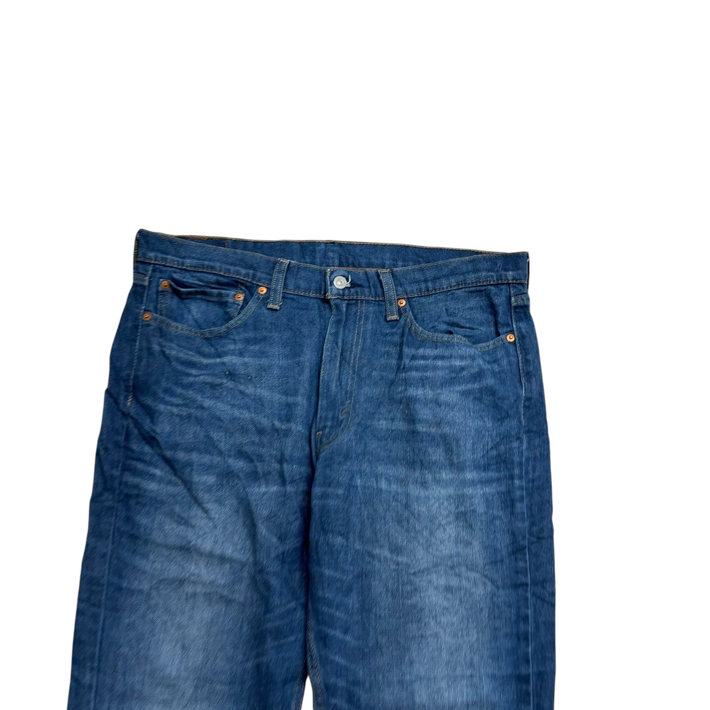 Levis 514 Jeans W36 L30 Mens Dark Blue Regular Straight Fit Denim