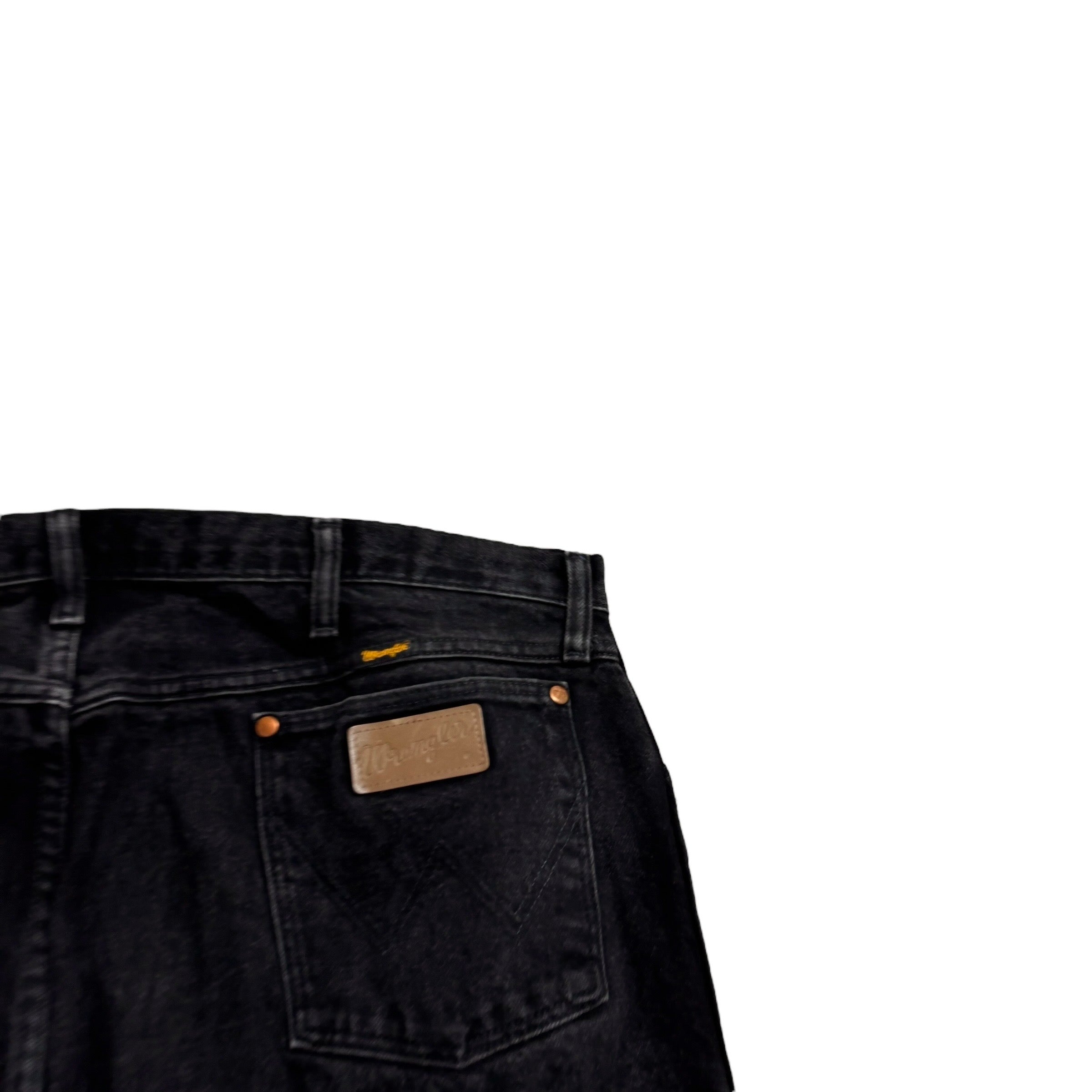 Wrangler Jeans Cowboy Cut W42 L34 Mens Black 13MWZ Original Fit Denim (E)