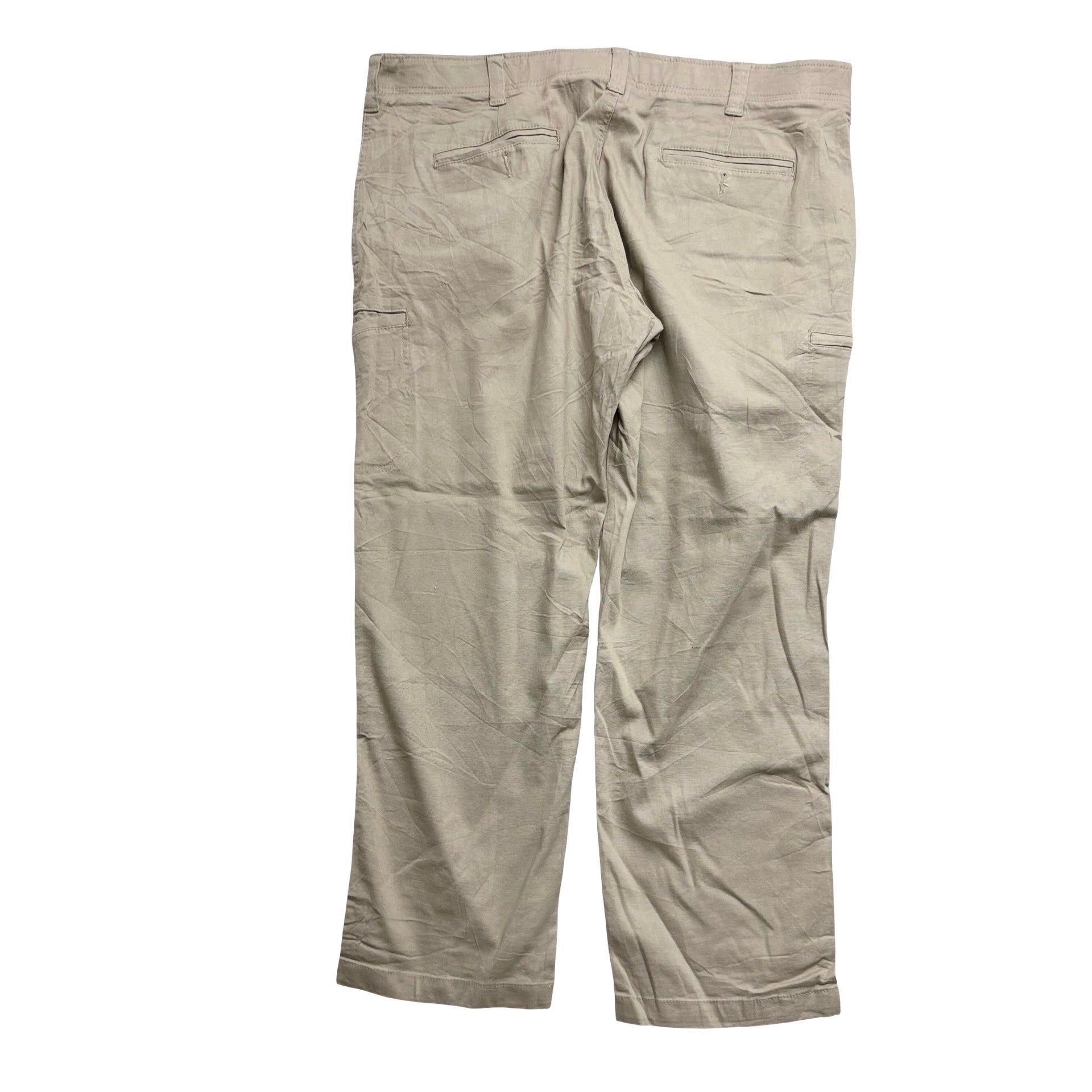 Lee Cargo Trousers W42 L30 Mens Beige Regular Straight Fit Stretch Pants (E)