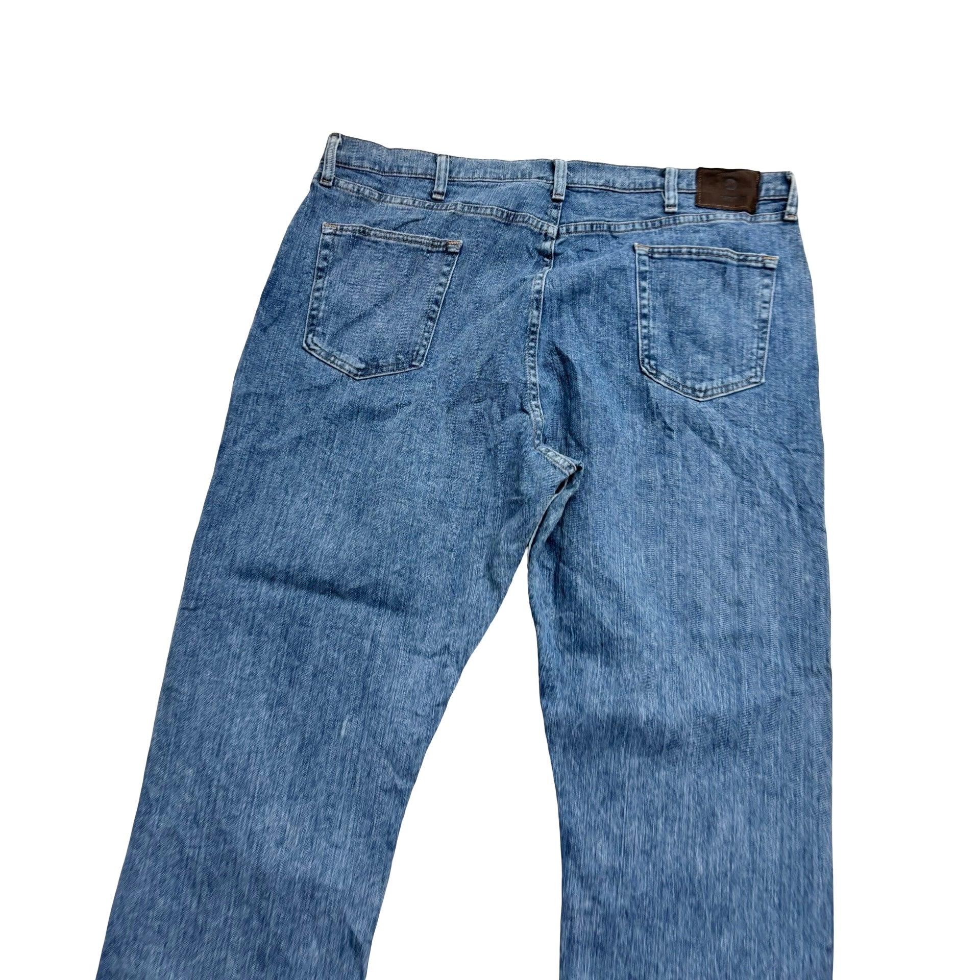 Wrangler Jeans W42 L30 Mens Light Blue Relaxed Straight Fit Stretch Denim (E)