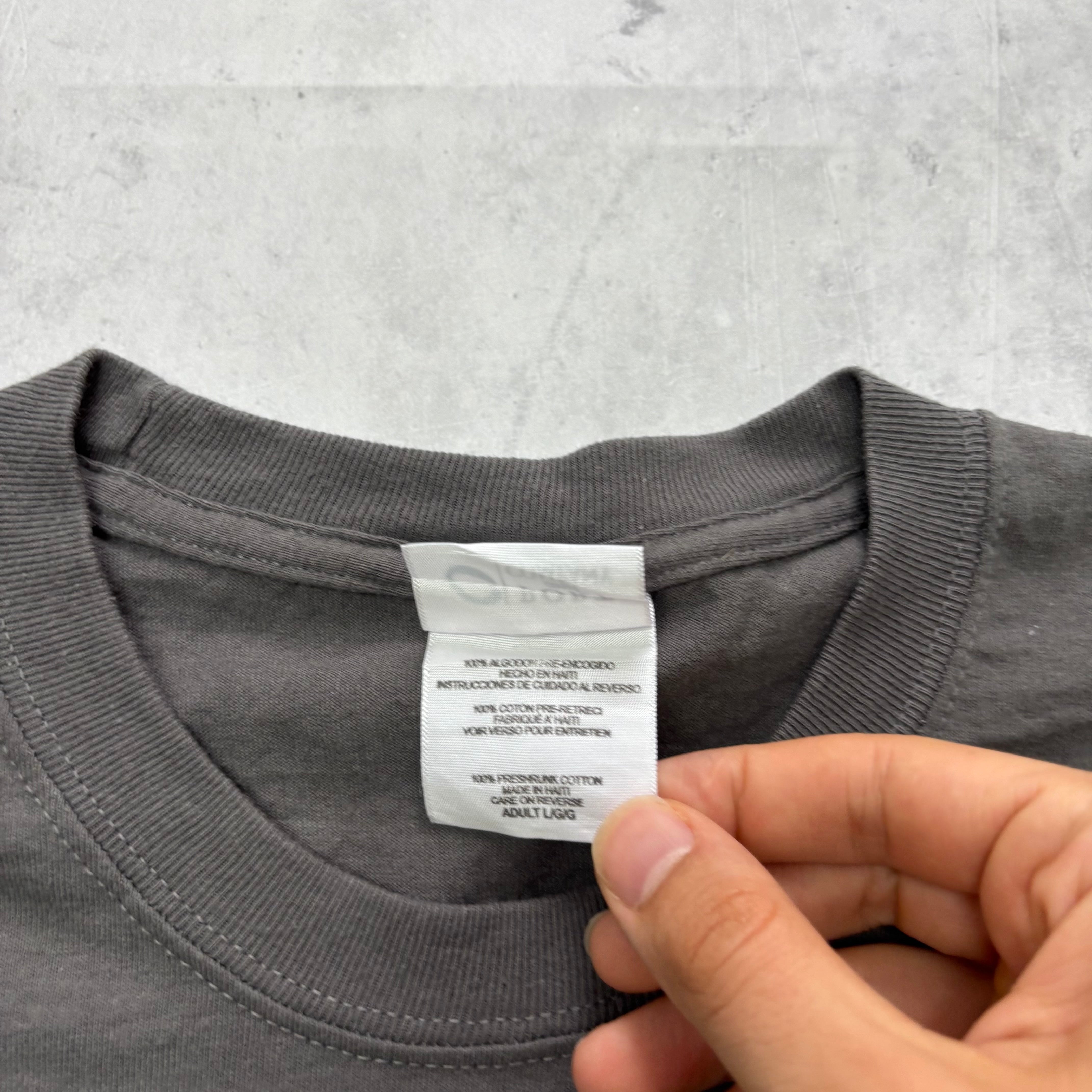 T Shirt Mens Large Grey Graphic Print 00s USA (E)