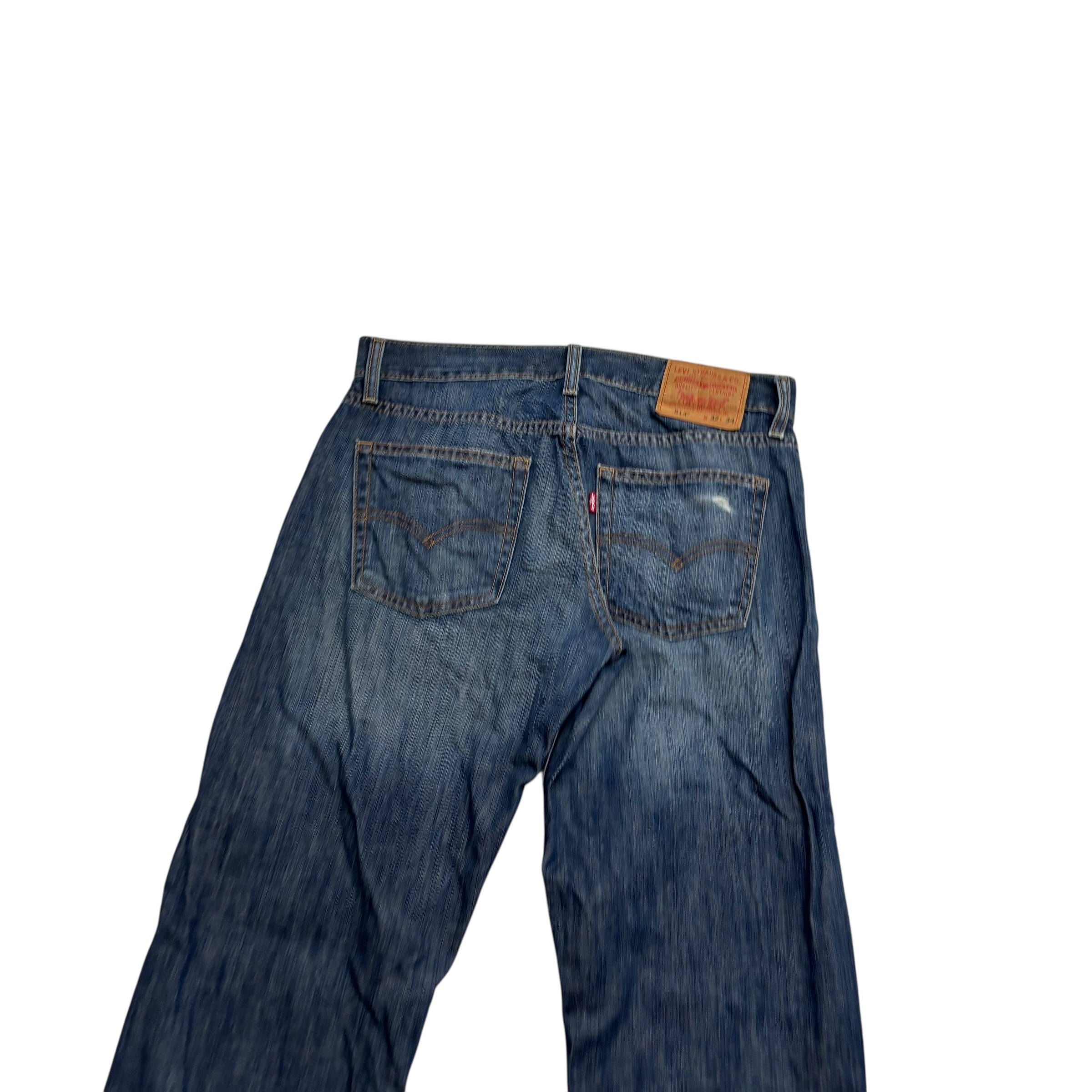 Levis 514 Jeans W32 L34 Mens Dark Blue Regular Straight Fit Vintage Denim