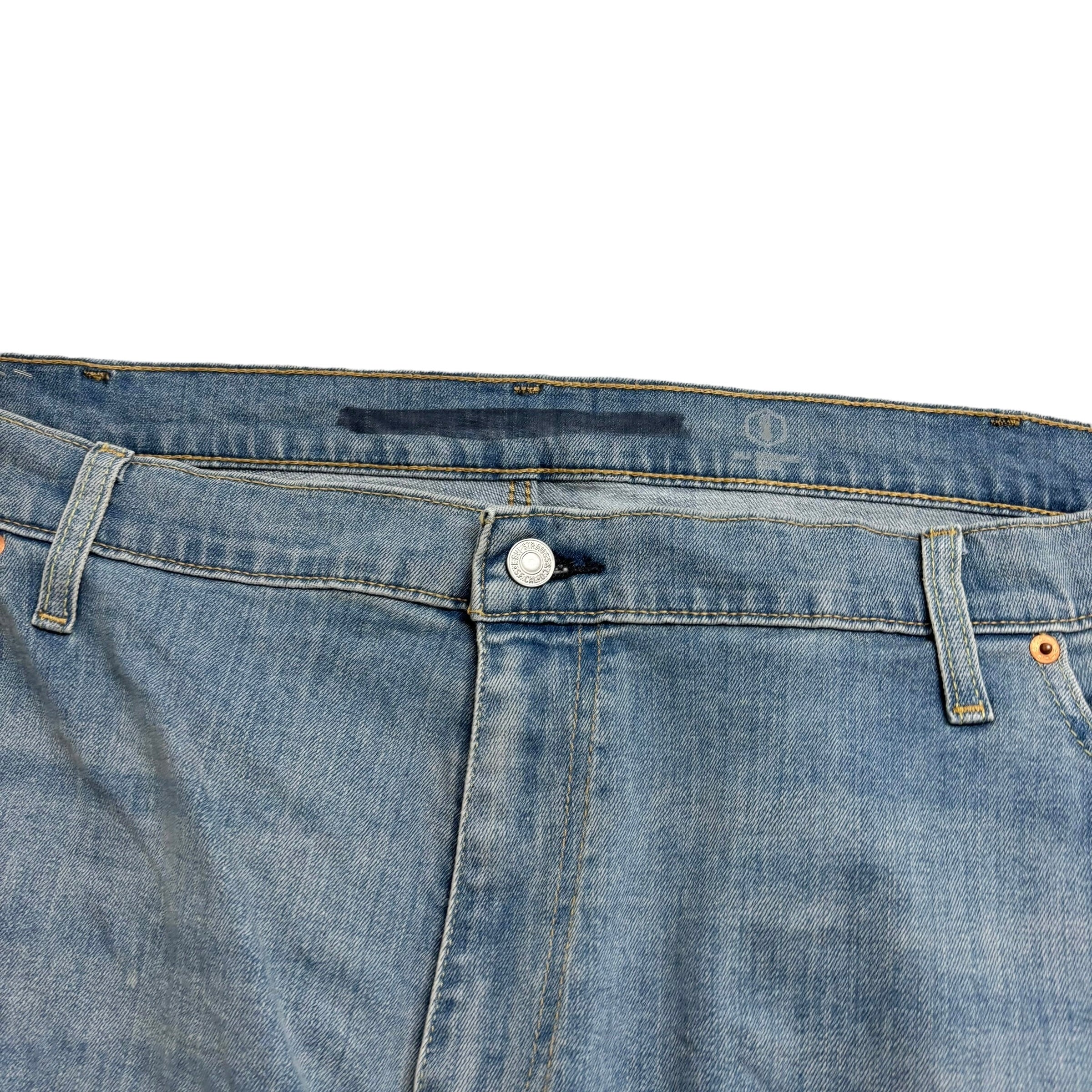 Levis 541 Jeans W52 L28 Mens Light Blue Athletic Tapered Fit Stretch Denim