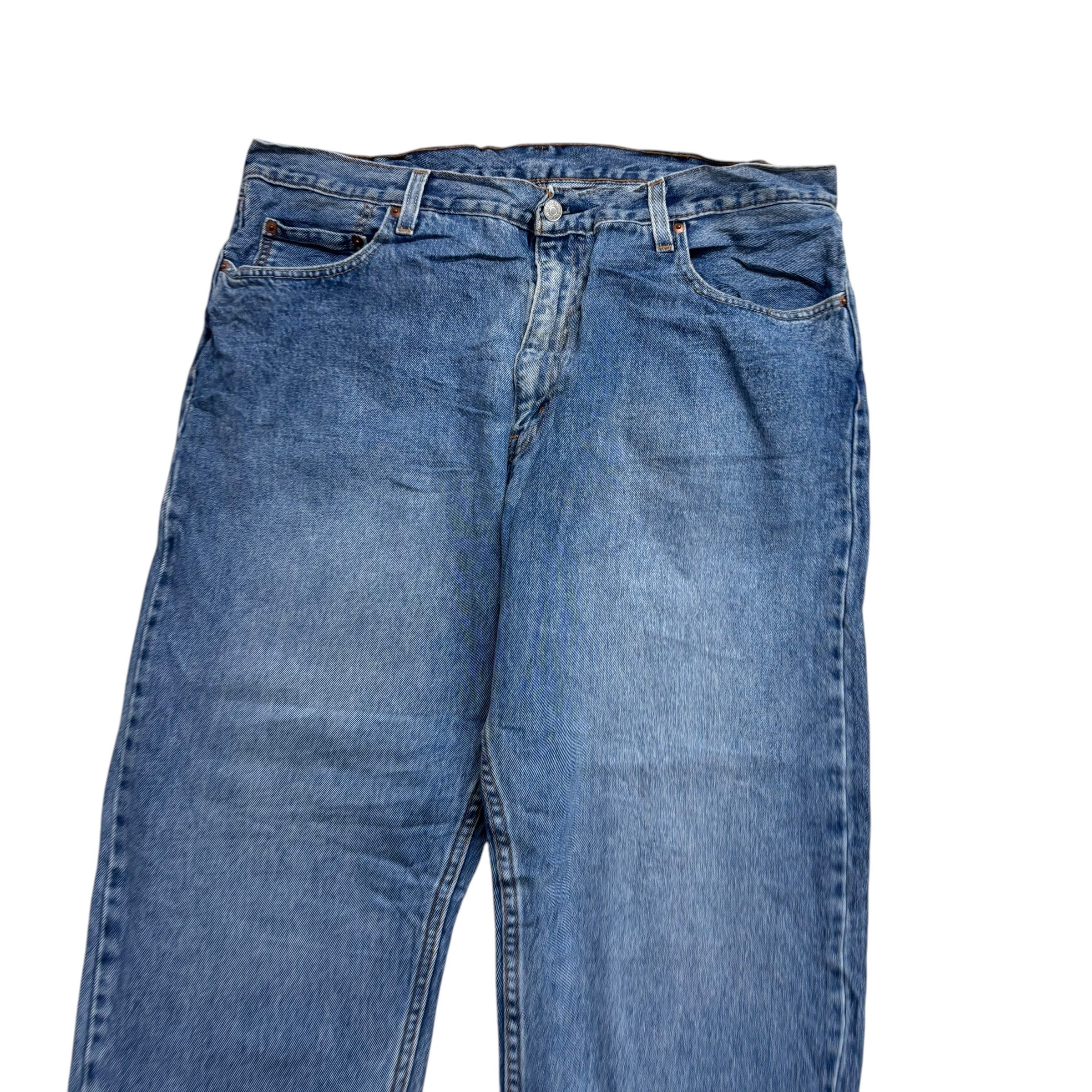 Levis 550 92 Jeans W38 L29 Mens Light Blue Relaxed Tapered Fit Denim (E)